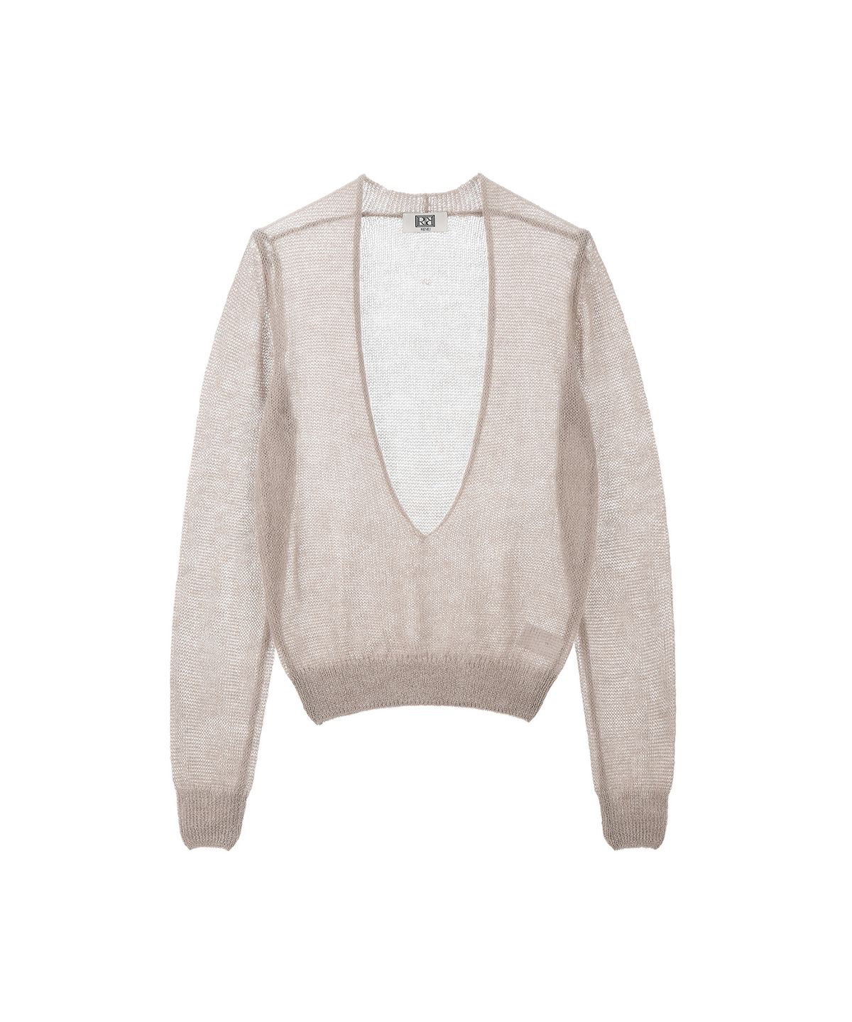 르네제이(RENEJ) Mohair plunge neck Knit