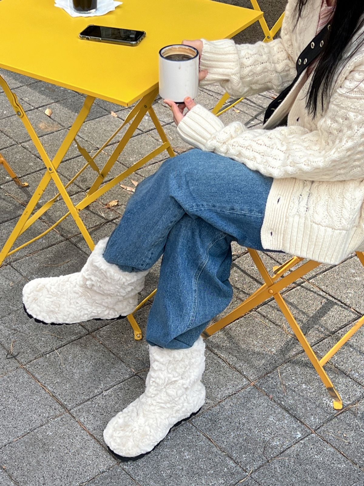 바이아덜스(BYOTHERS) serene shearing boots