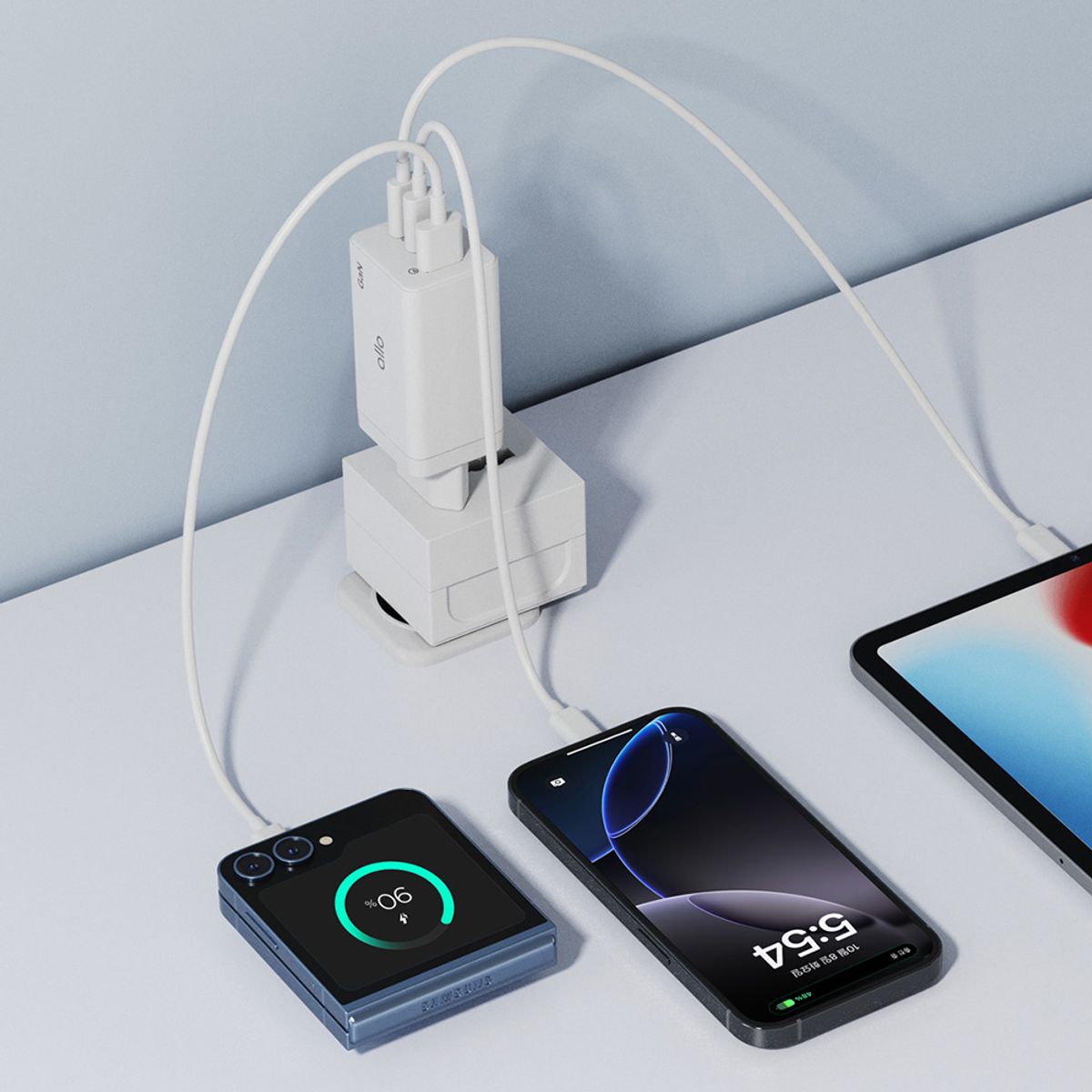 알로코리아(ALLO KOREA) 라이트 GaN 65W PD PPS QC 4.0 멀티 초고속 충전기 UC365G