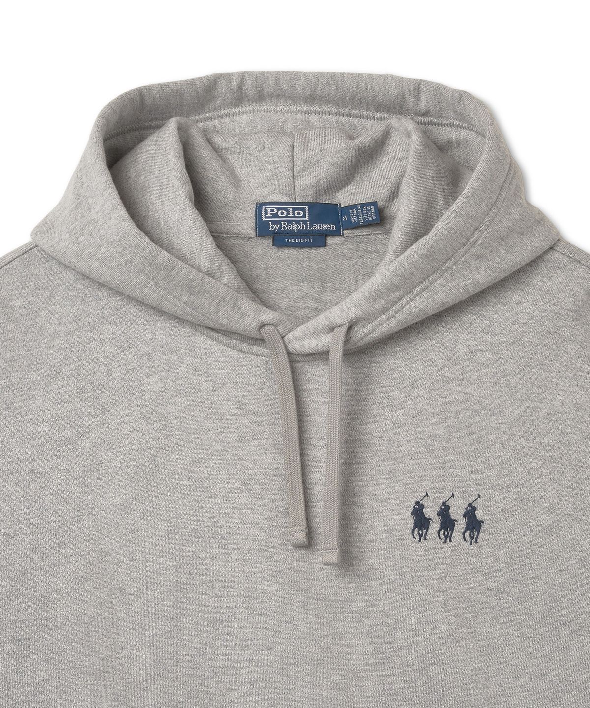 폴로 랄프 로렌(POLO RALPH LAUREN) [Pony Trio] 빅핏 헤비웨이트 플리스 후디-그레이