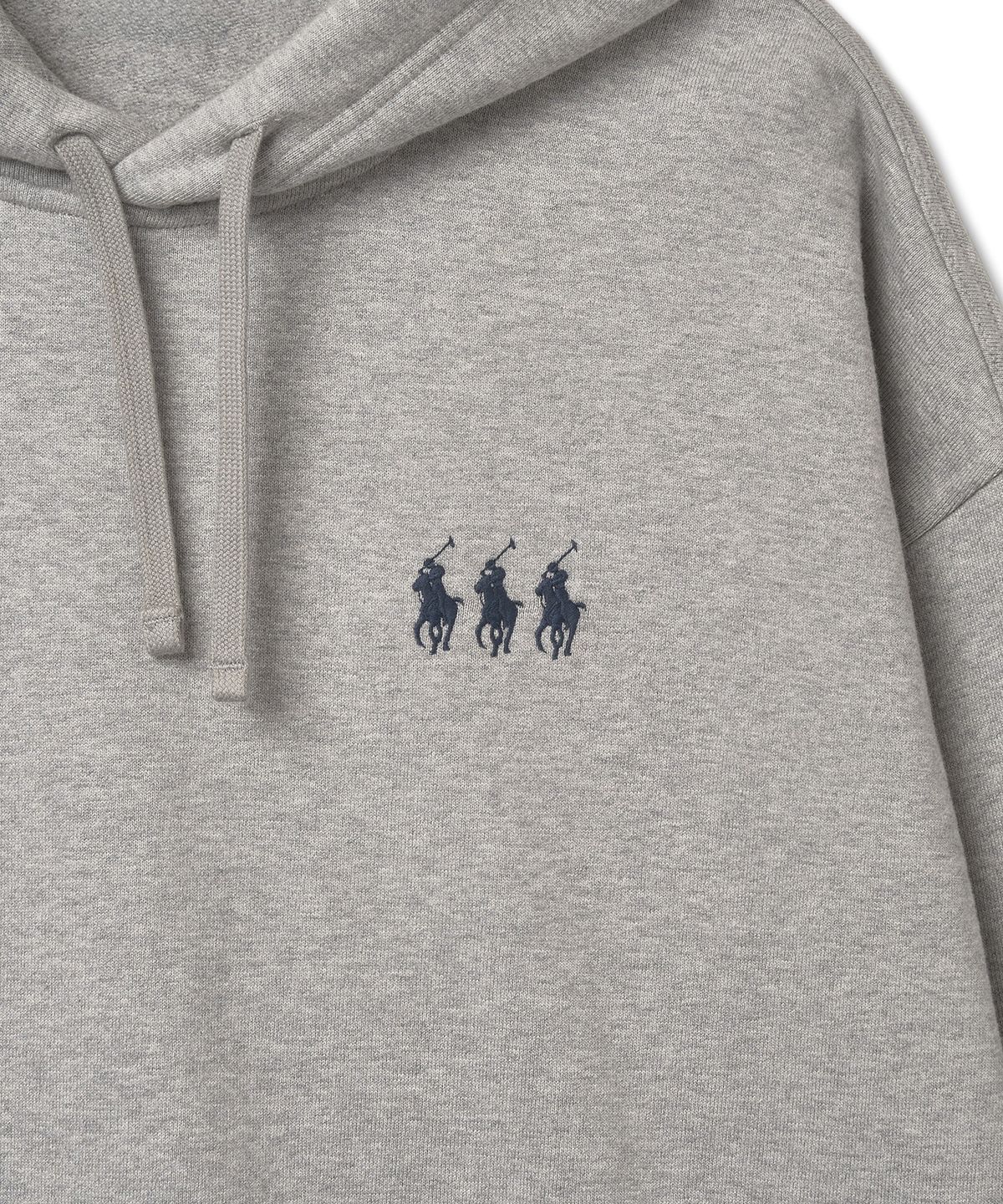 폴로 랄프 로렌(POLO RALPH LAUREN) [Pony Trio] 빅핏 헤비웨이트 플리스 후디-그레이