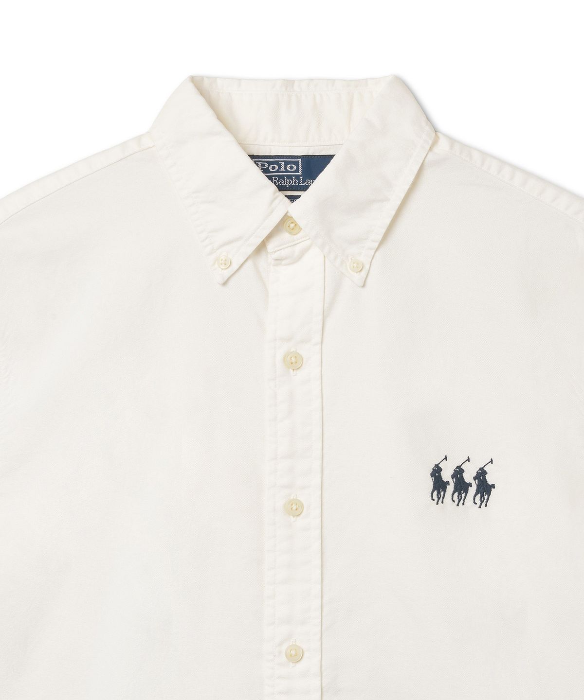 폴로 랄프 로렌(POLO RALPH LAUREN) [Pony Trio] 클래식핏 오가닉 코튼 옥스포드 셔츠-화이트