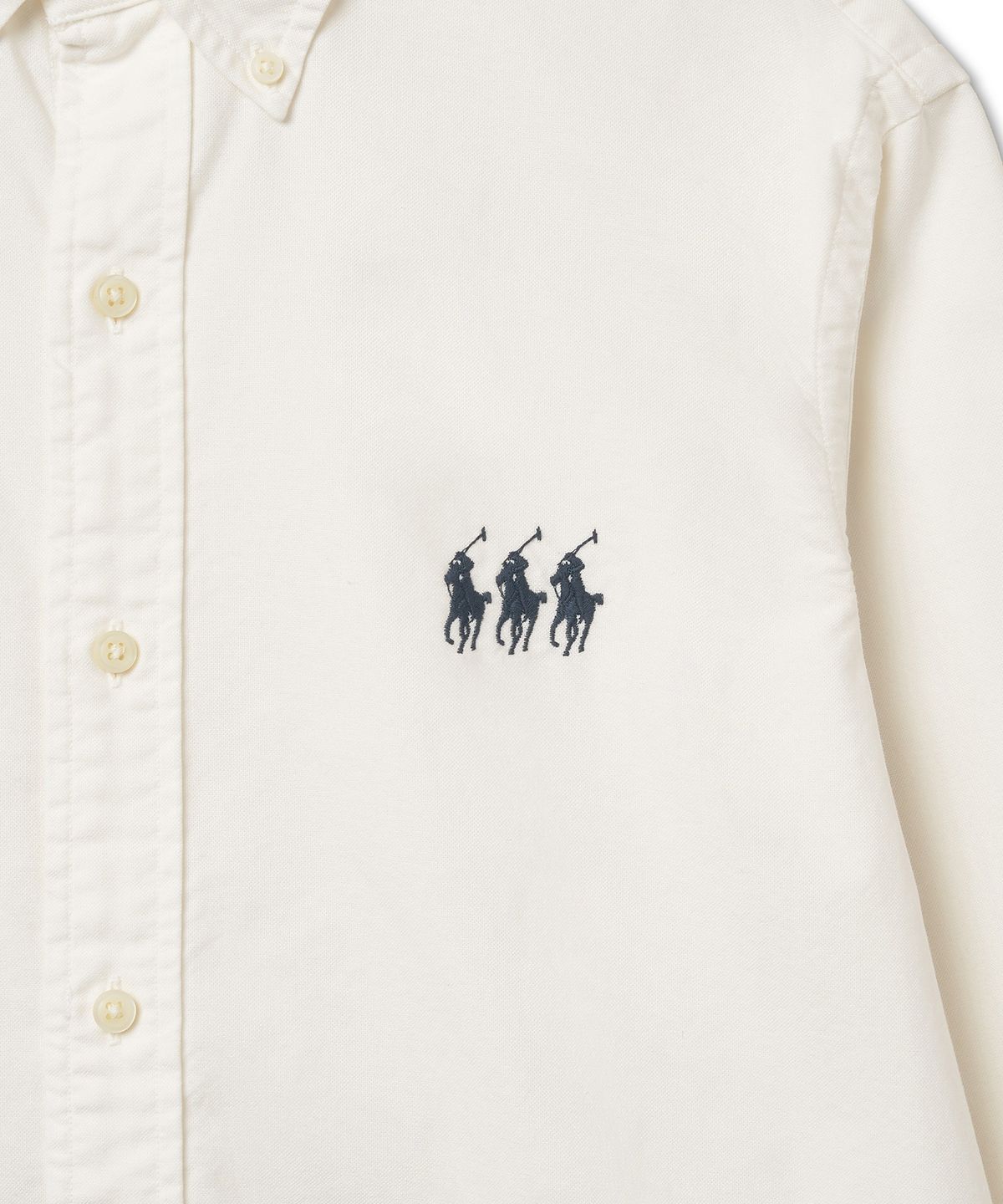 폴로 랄프 로렌(POLO RALPH LAUREN) [Pony Trio] 클래식핏 오가닉 코튼 옥스포드 셔츠-화이트