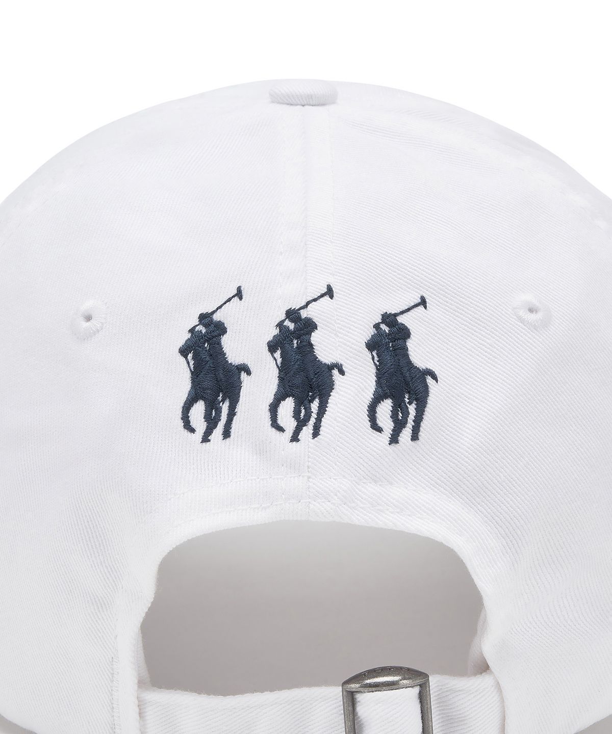 폴로 랄프 로렌(POLO RALPH LAUREN) [Pony Trio] 트리플리케이트 포니 코튼 트윌 볼 캡-화이트