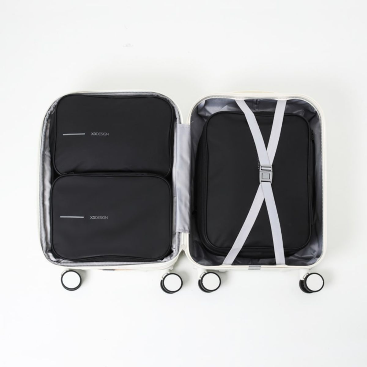 엑스디디자인(XDDESIGN) 프리미엄 여행용 확장용 압축파우치 패킹큐브 XL+L+M+M 4개 팩