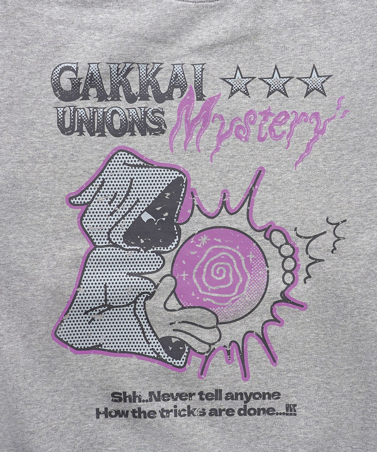 가까이 유니언즈(GAKKAI UNIONS) 미스터리 위자드 맨투맨 그레이