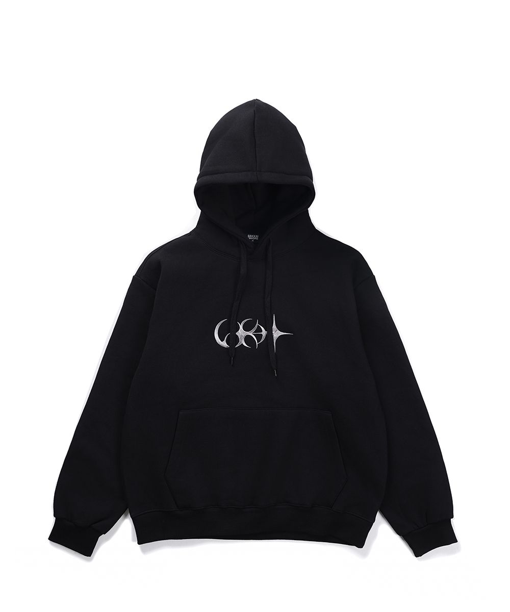 MUSINSA | GAKKAI UNIONS Rounderly Star Hoodie Black