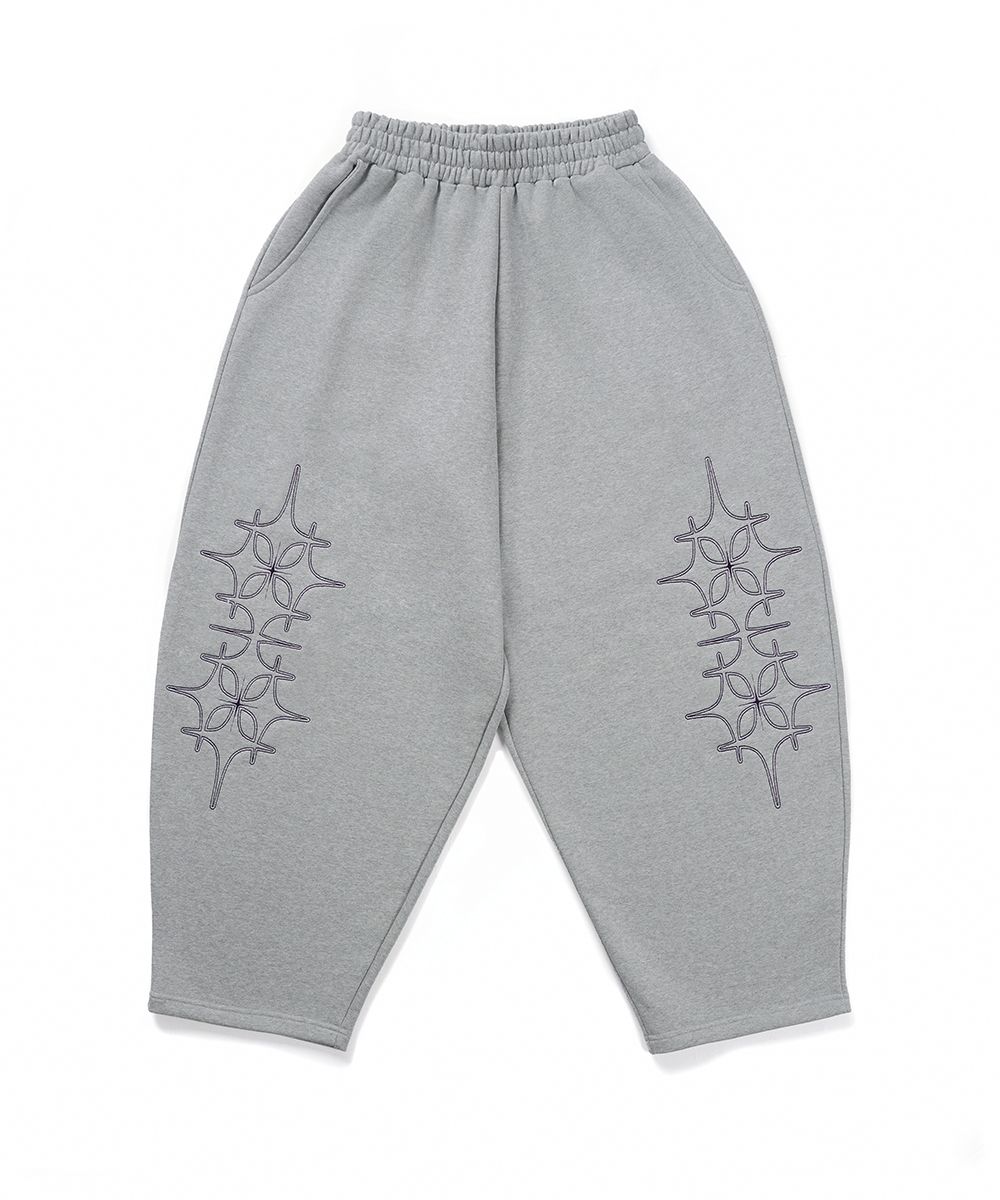 MUSINSA | GAKKAI UNIONS Double Posta Balloon Pants Gray