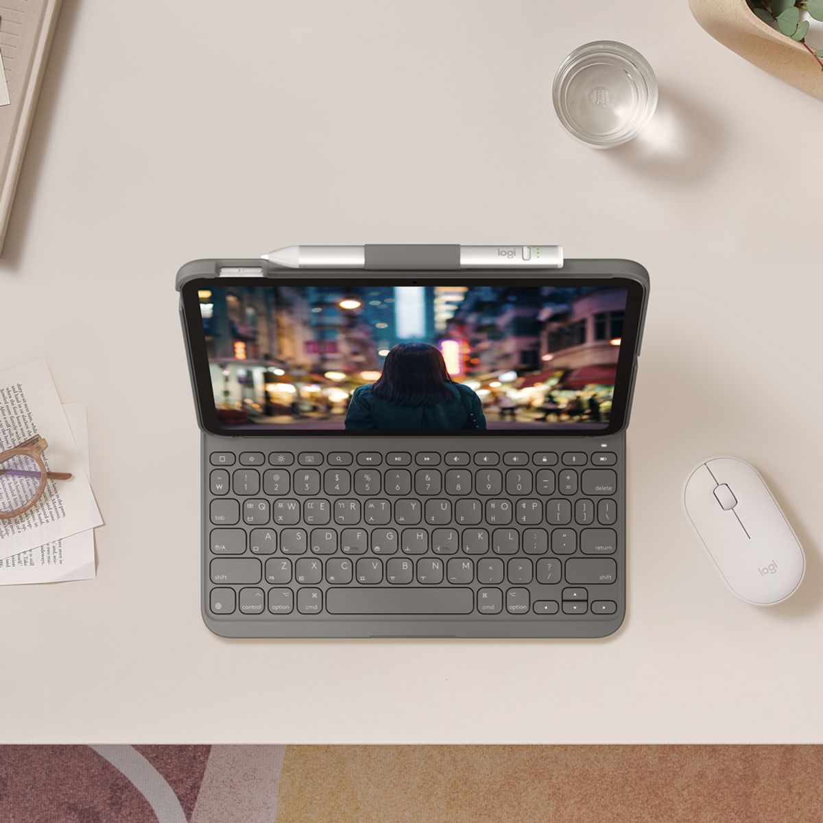 로지텍(LOGITECH) 로지텍코리아 Slim Folio iPad 10세대용 블루투스 키보드 케이스
