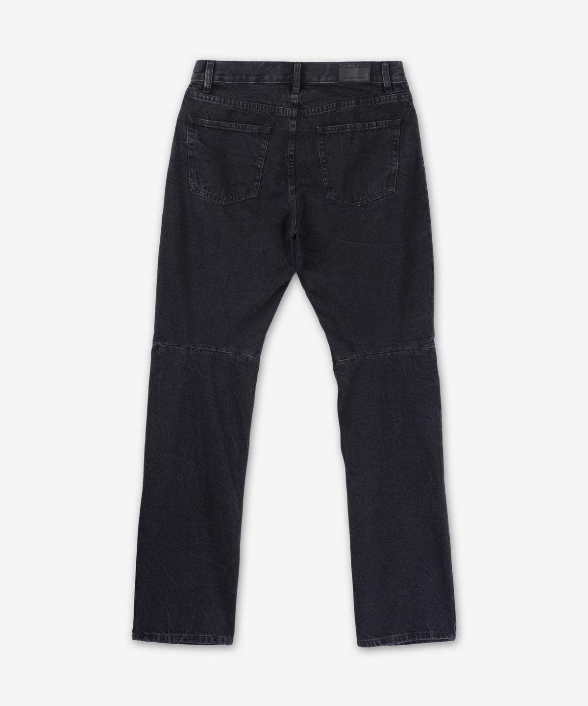 헬무트 랭(HELMUT LANG) 모토 워커 데님 팬츠 - 블랙 / O06DM204001