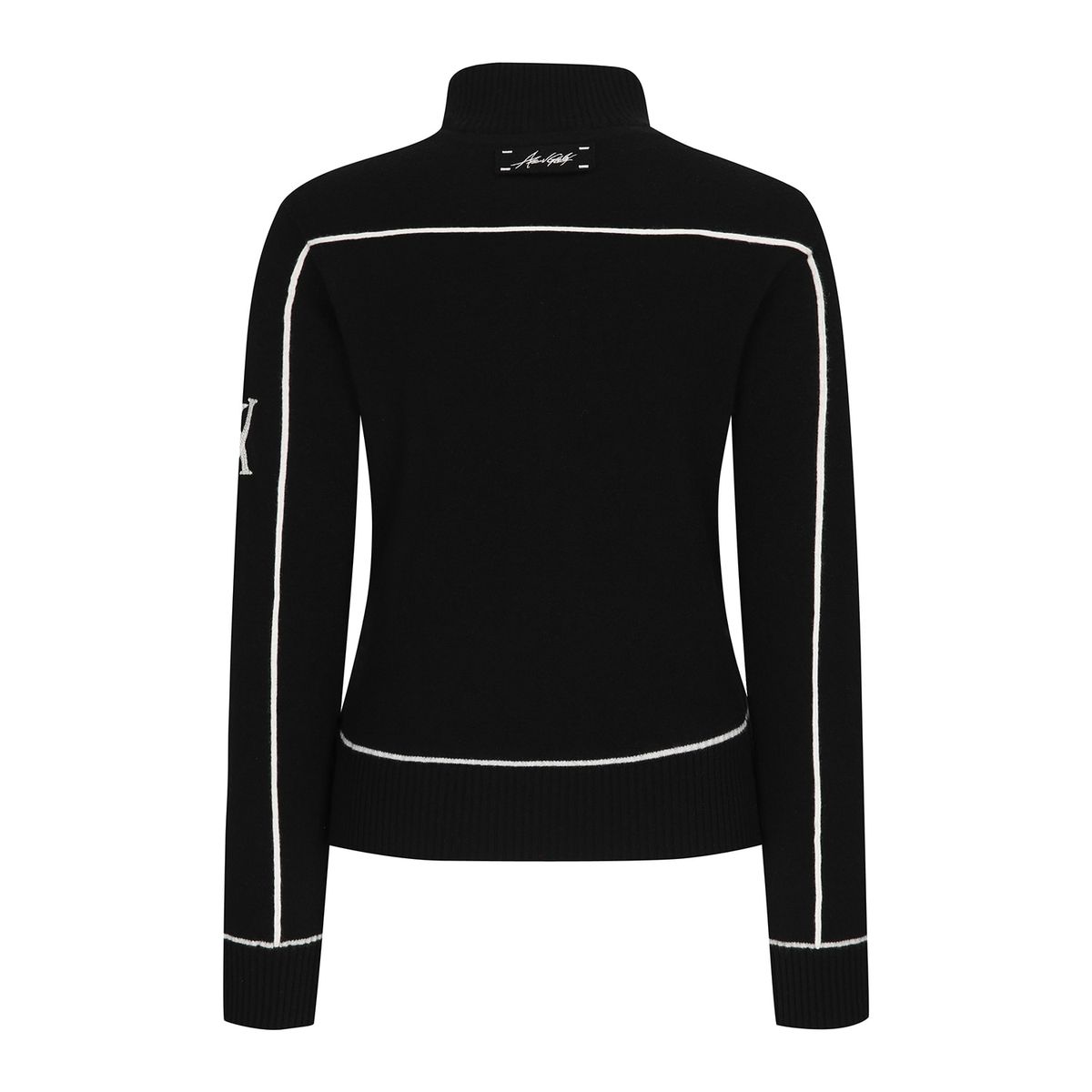 어뉴골프(ANEW GOLF) W TIPPING POINT ZIP-UP CARDIGAN_BK