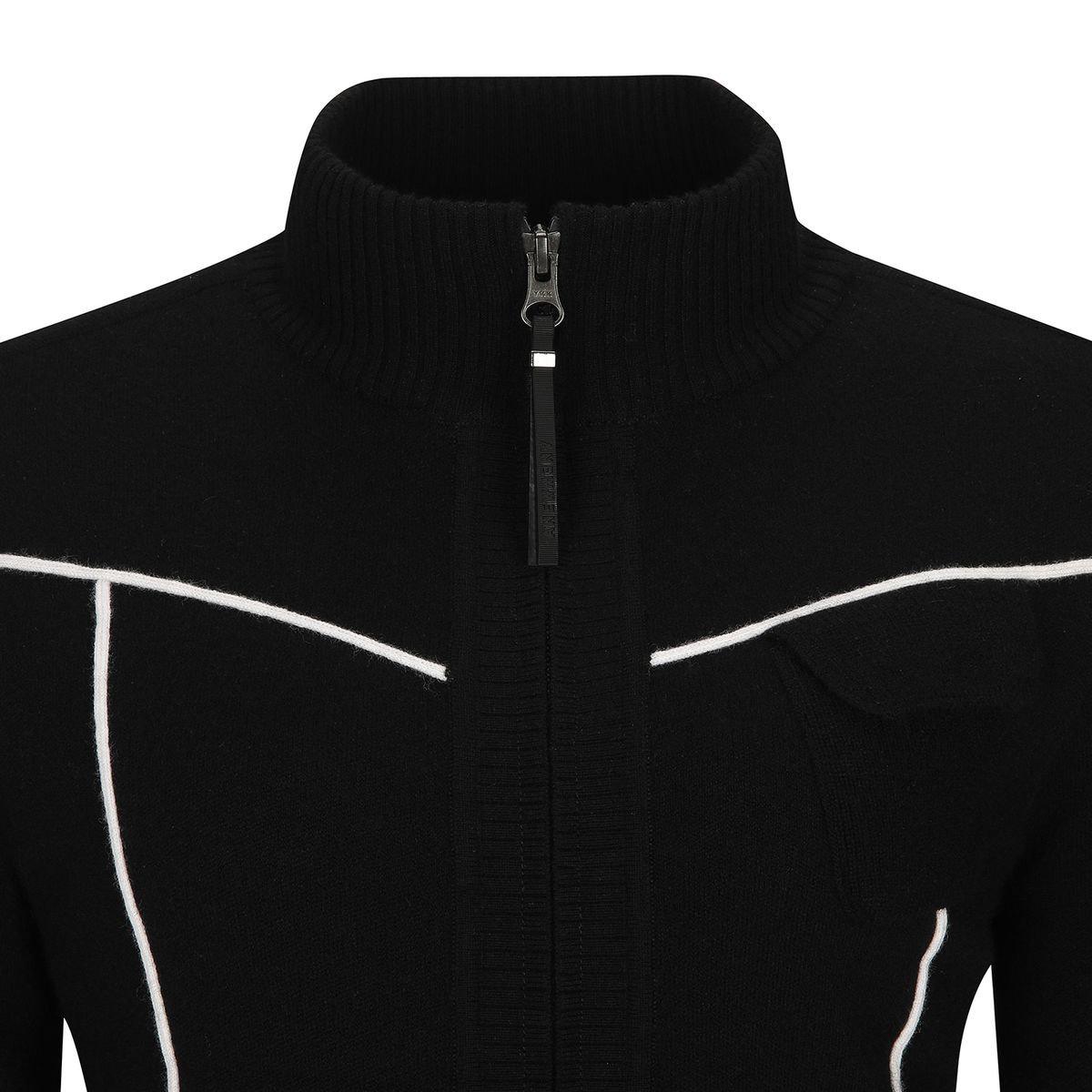 어뉴골프(ANEW GOLF) W TIPPING POINT ZIP-UP CARDIGAN_BK