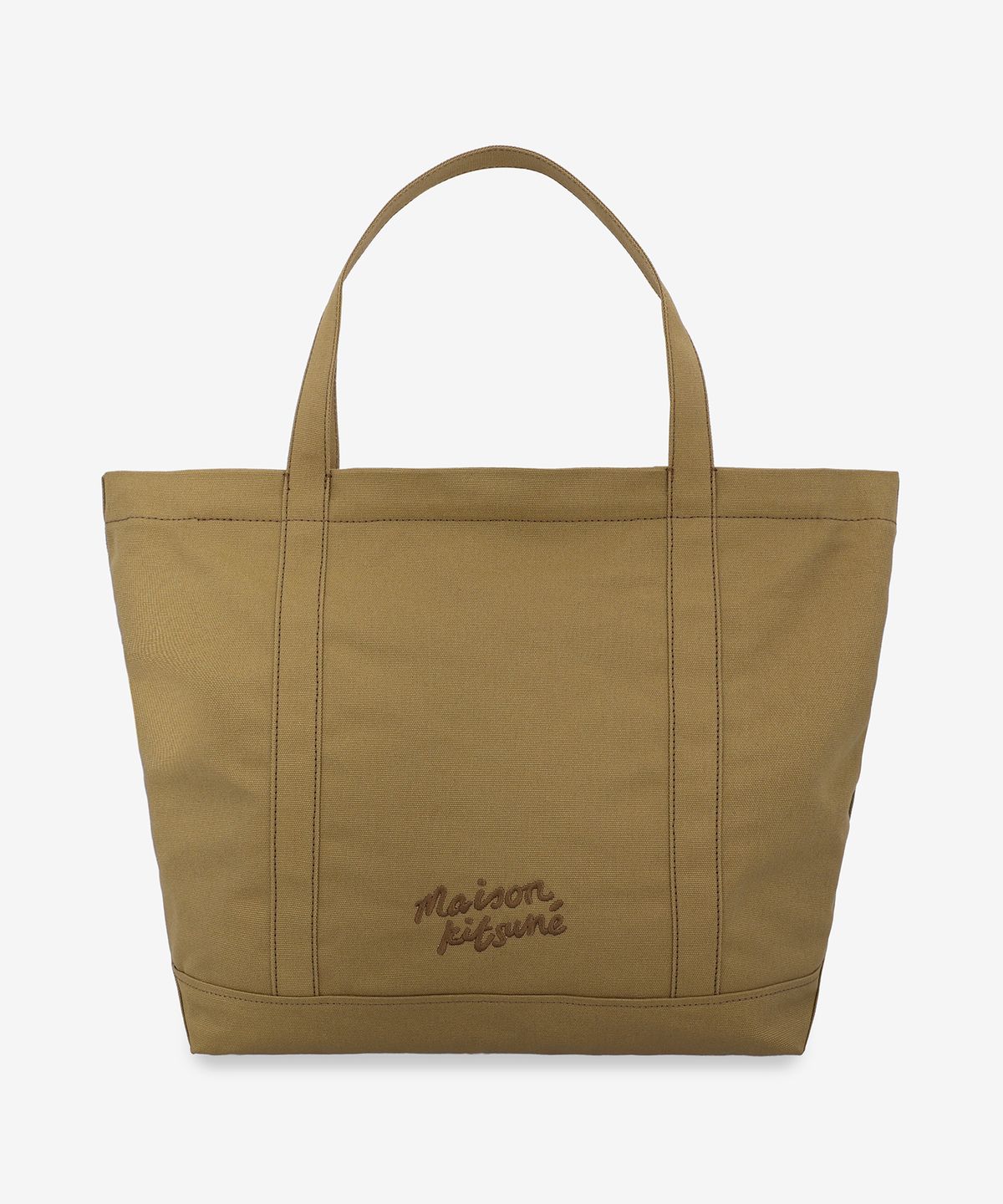 메종 키츠네(MAISON KITSUNE) 폭스 헤드 라지 토트백 - 체슈넛 / LW05104WW0107P252