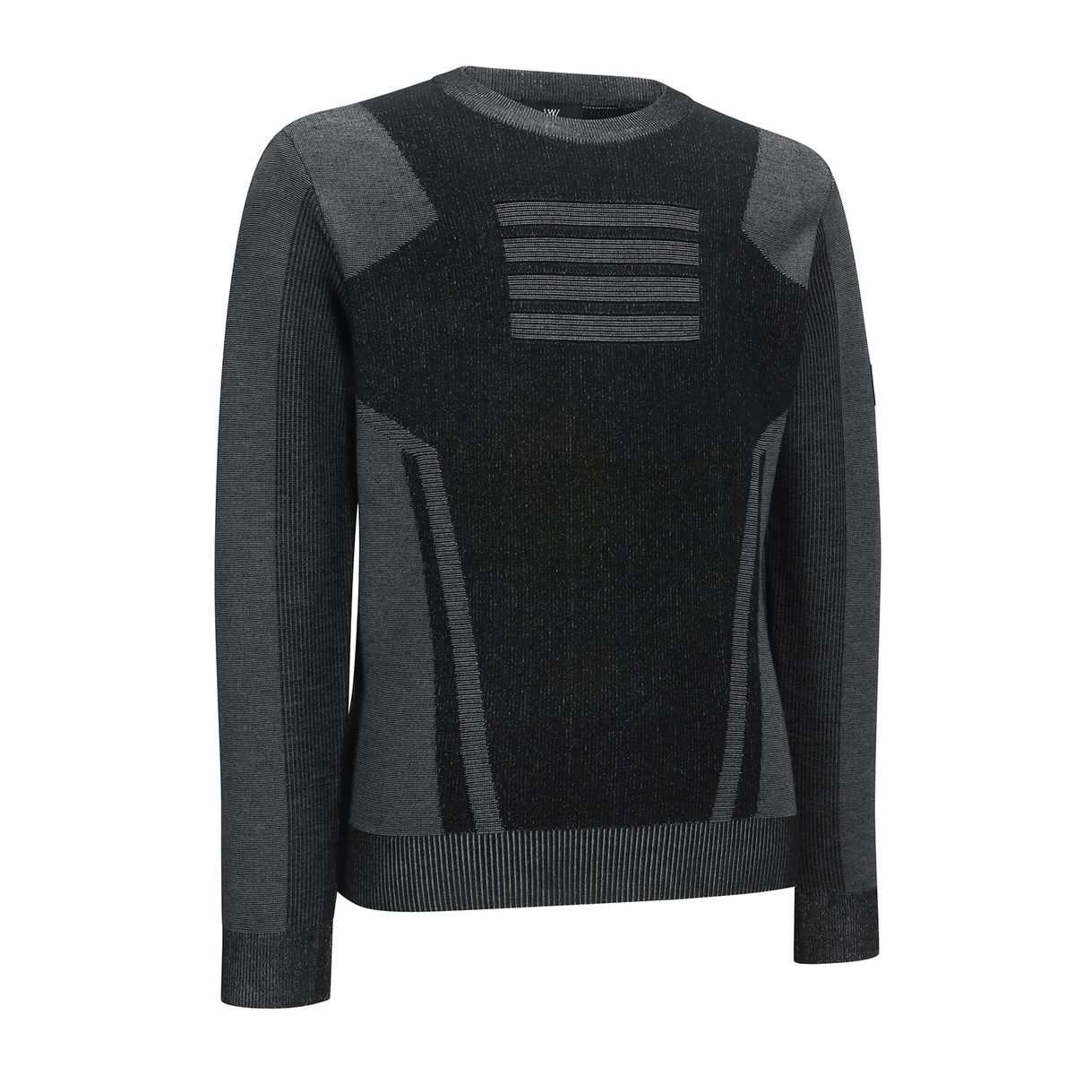 어뉴골프(ANEW GOLF) M PERFORMANCE STRIPE TEXTURED PULLOVER_BK