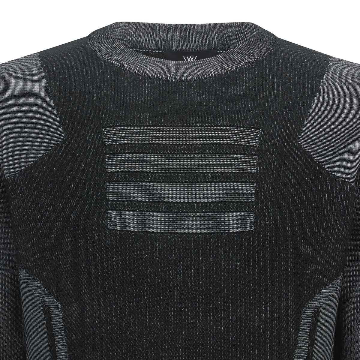 어뉴골프(ANEW GOLF) M PERFORMANCE STRIPE TEXTURED PULLOVER_BK