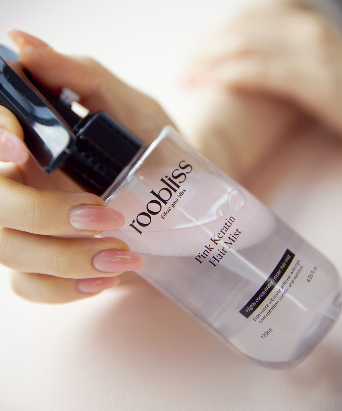 루블리스(ROOBLISS) 단백질 노워시 핑크 케라틴 헤어미스트 트리트먼트 120ml(+TWS 스페셜 이미지카드 증정)