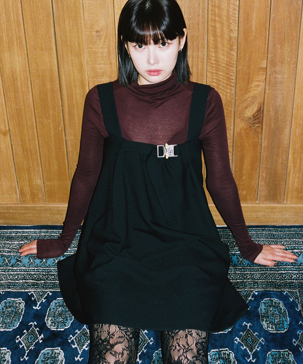 닐링(NILLRING) D05.00 Buckle point Dress_Black