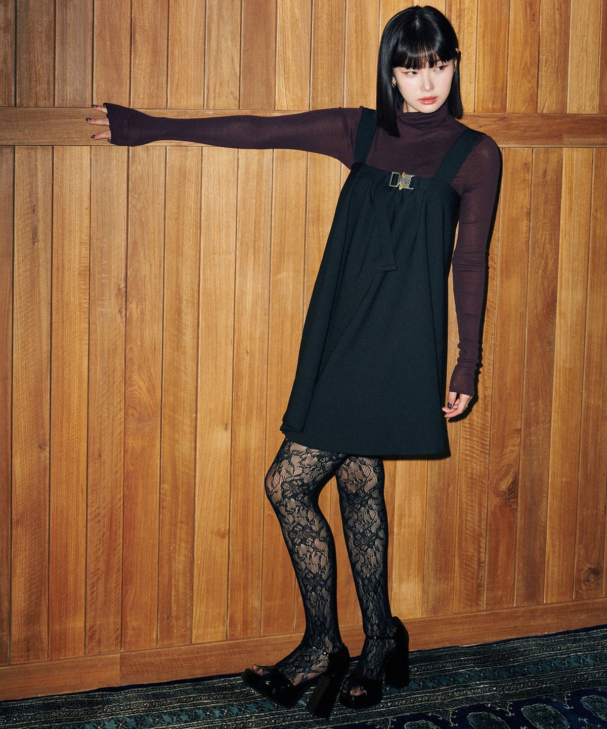 닐링(NILLRING) D05.00 Buckle point Dress_Black