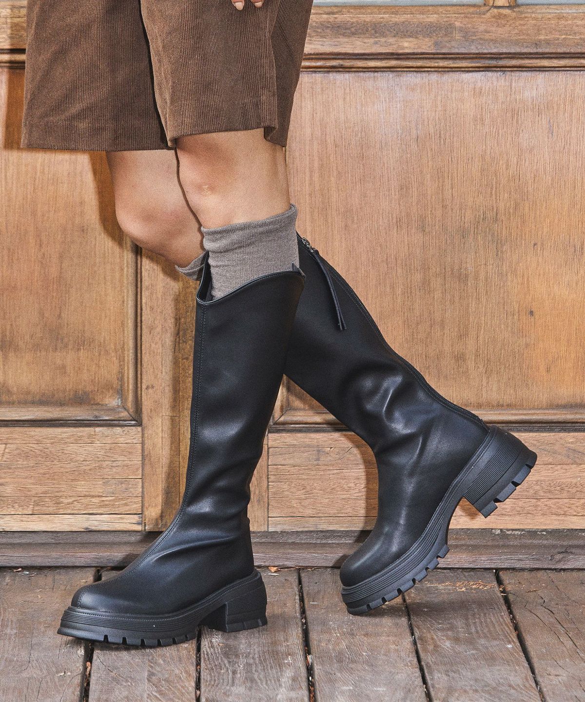 스퍼(SPUR) Slouchy 플랫폼 롱부츠 6cm -UA9054 (3color)