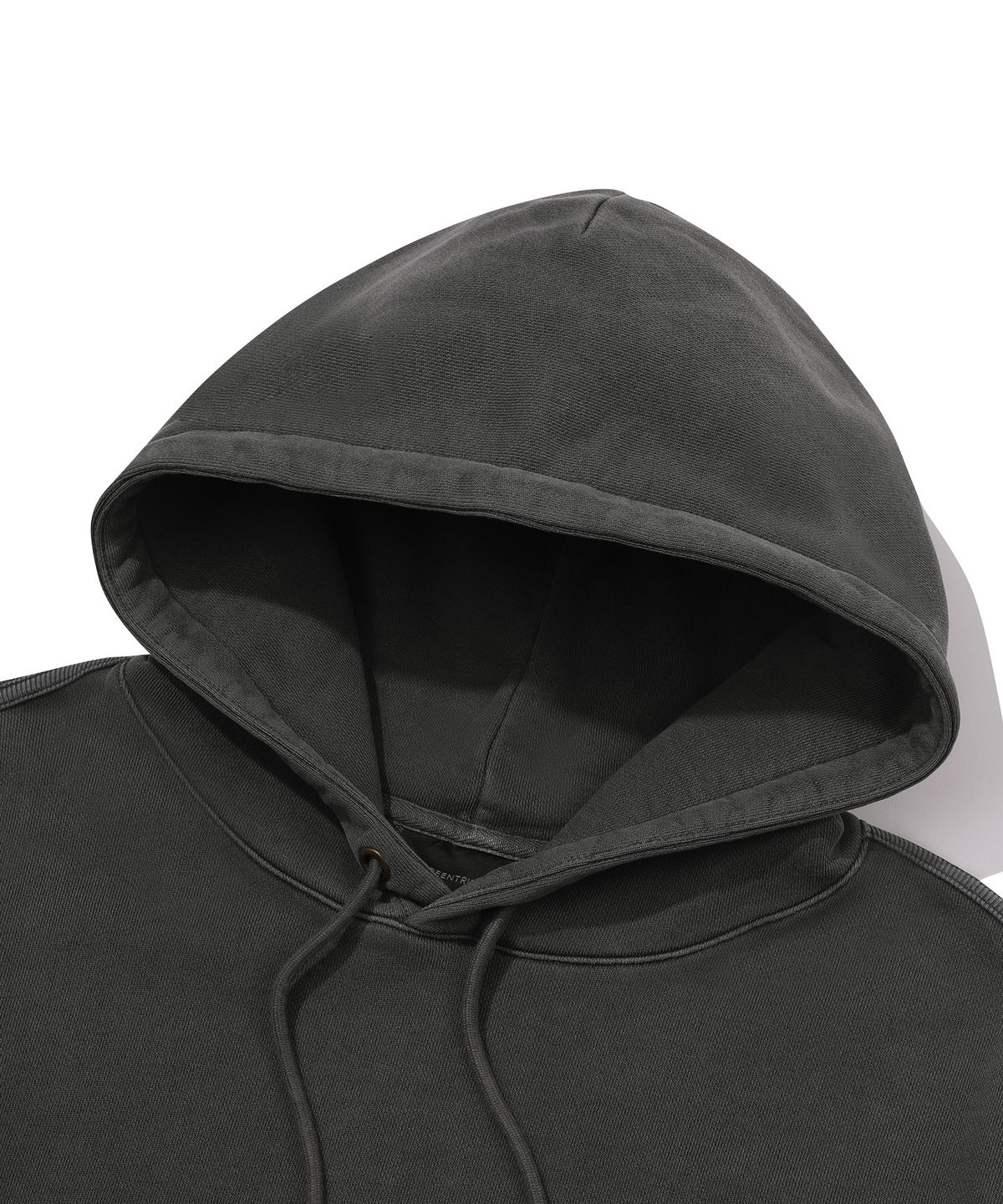 빈트릴(BEENTRILL) 해시태그 피그먼트 후드(챠콜)