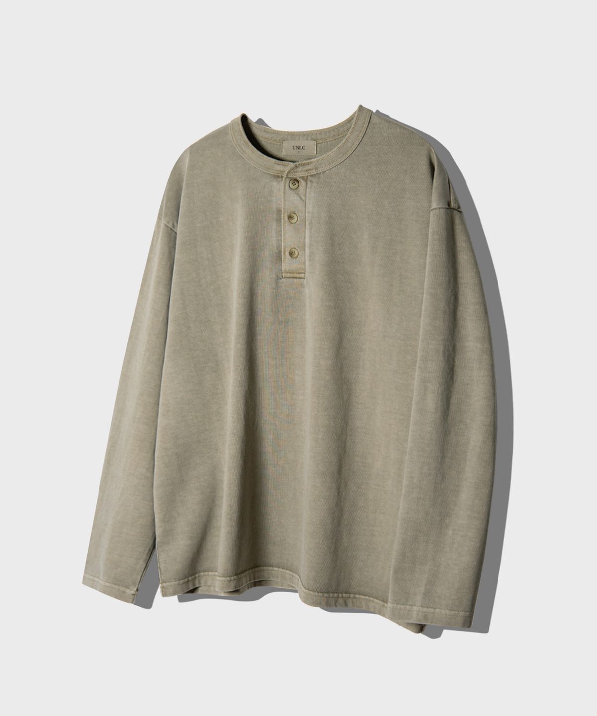 유앤엘씨(UNLC) Vintage Washed Long Sleeve Hanley Neck 5color