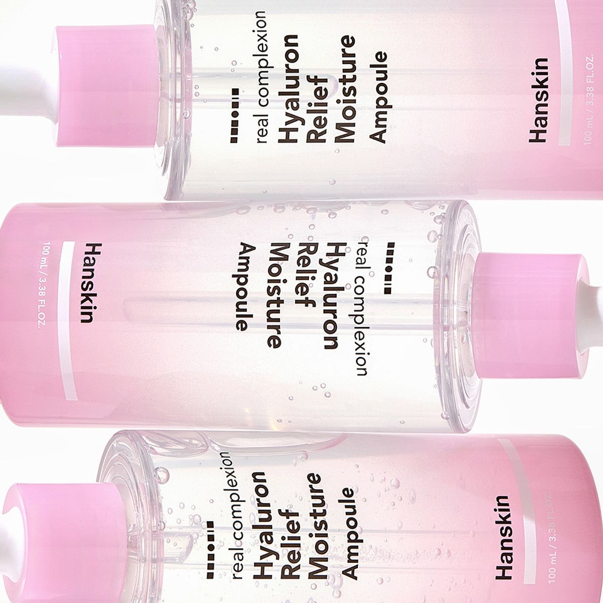 한스킨(HANSKIN) 리얼 컴플렉션 히알루론 릴리프 수분 앰플 100ml