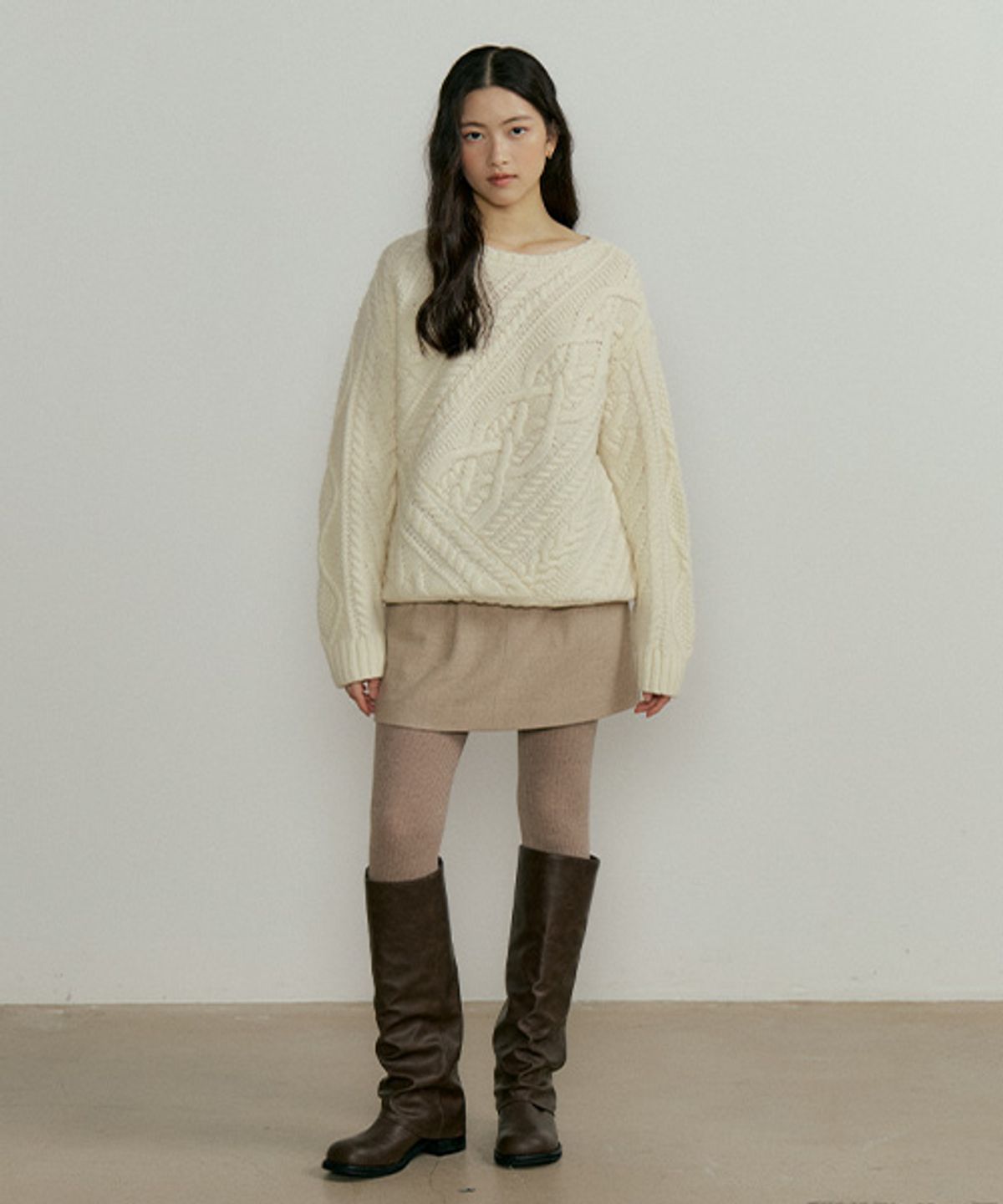 링서울(LINGSEOUL) fishermans knot knit-ivory