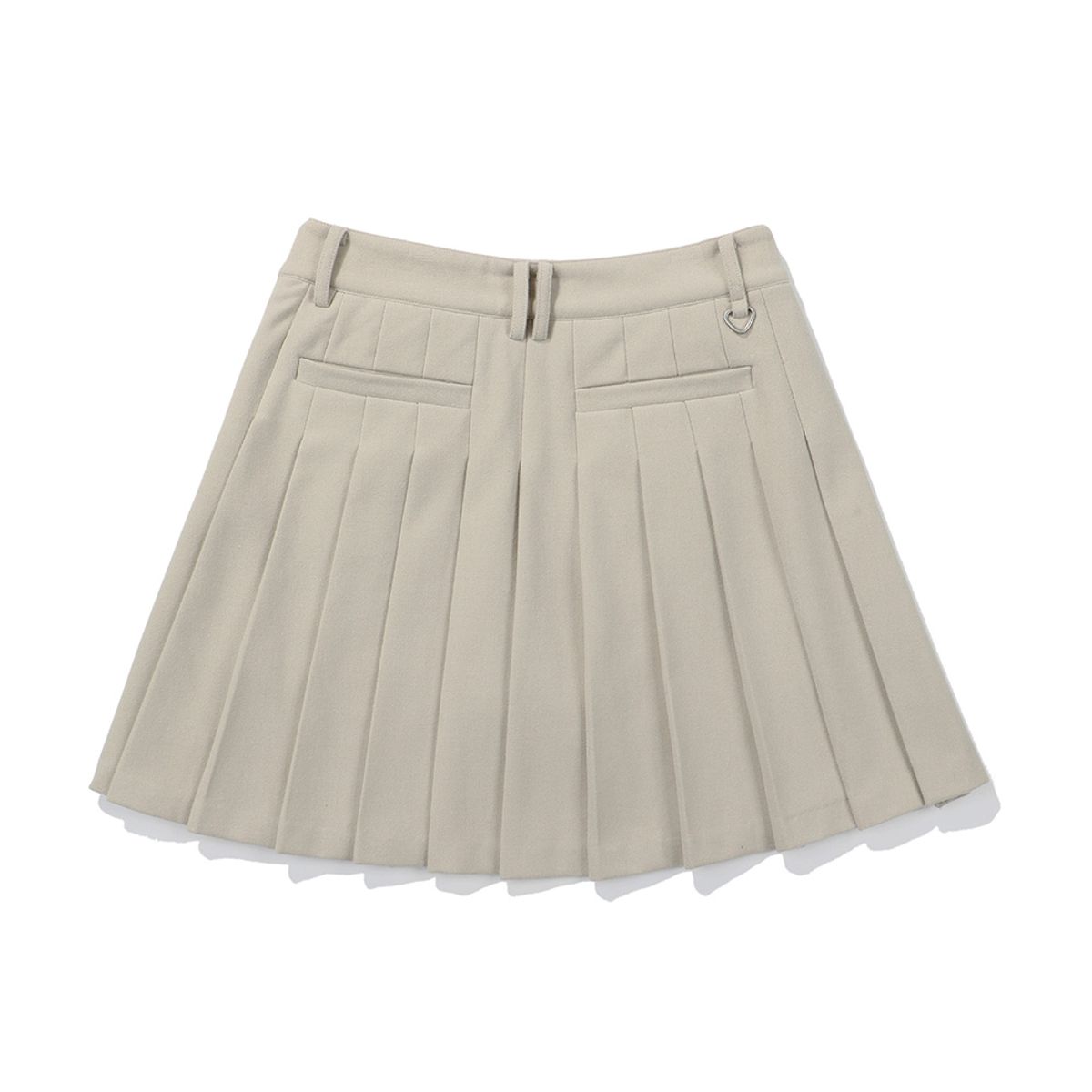 말본 골프(MALBON GOLF) 울 라이크 플리츠 스커트 BEIGE (WOMAN)