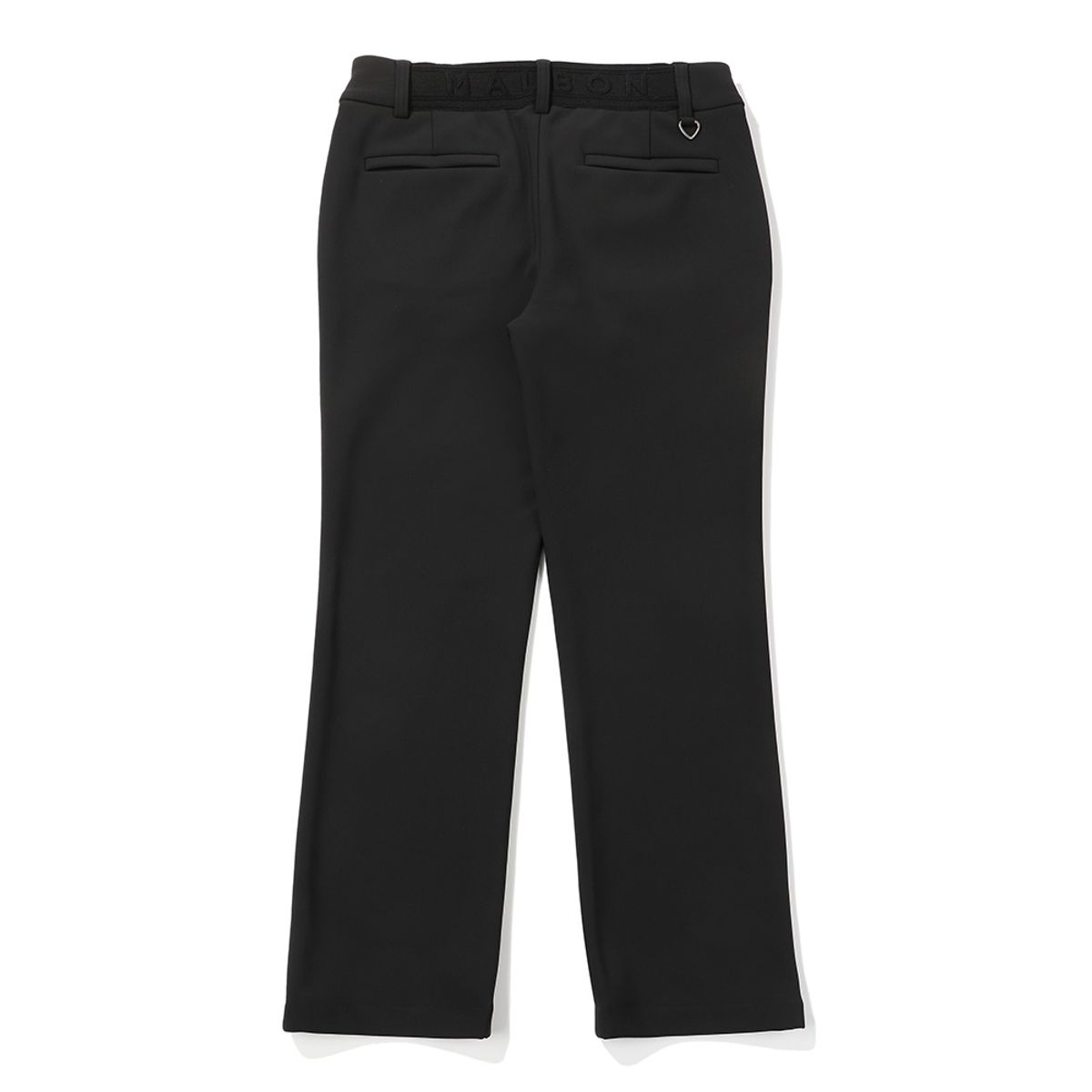 말본 골프(MALBON GOLF) 기모 본딩 스트레이트 핏 팬츠 BLACK (WOMAN)