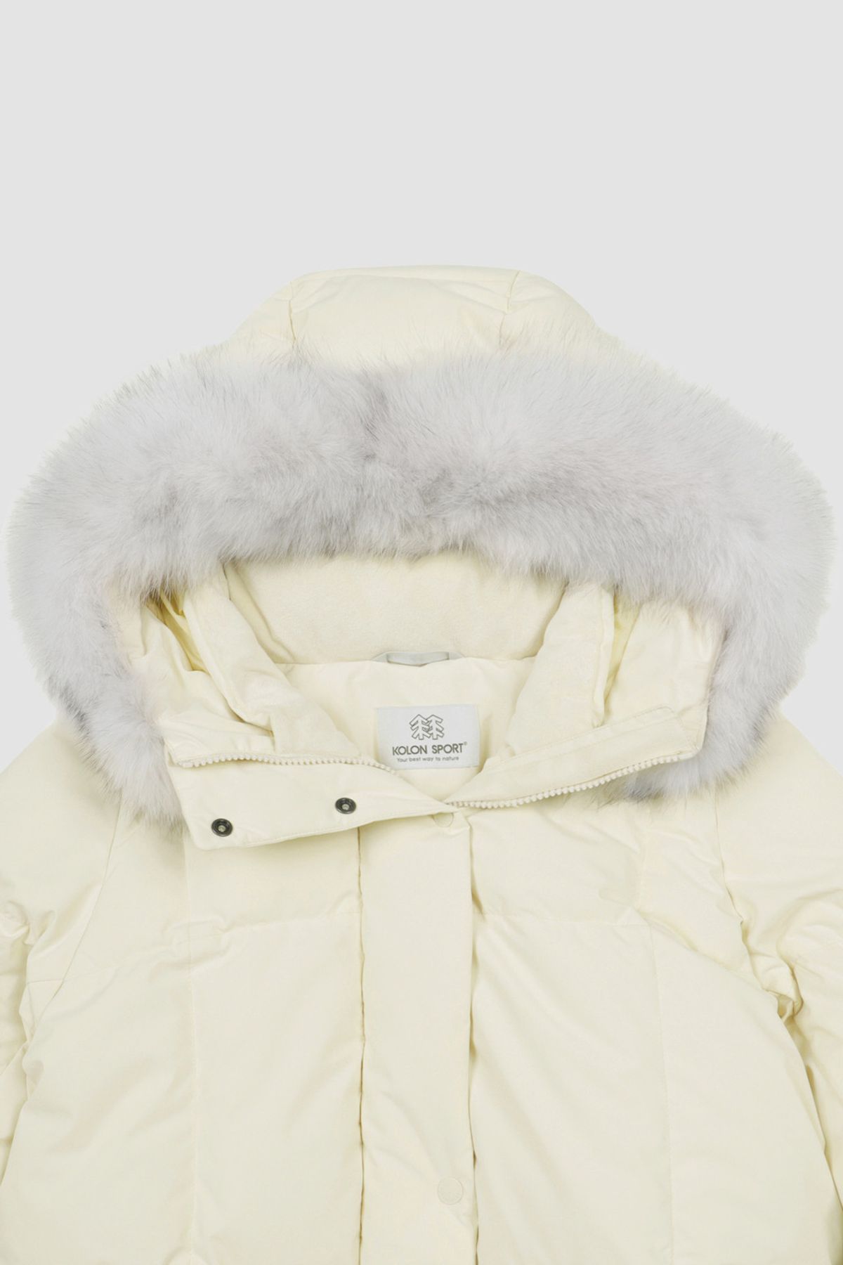 코오롱스포츠(KOLON SPORT) 여성 폭스퍼 롱다운 스노우문 TVJDW24562BUT