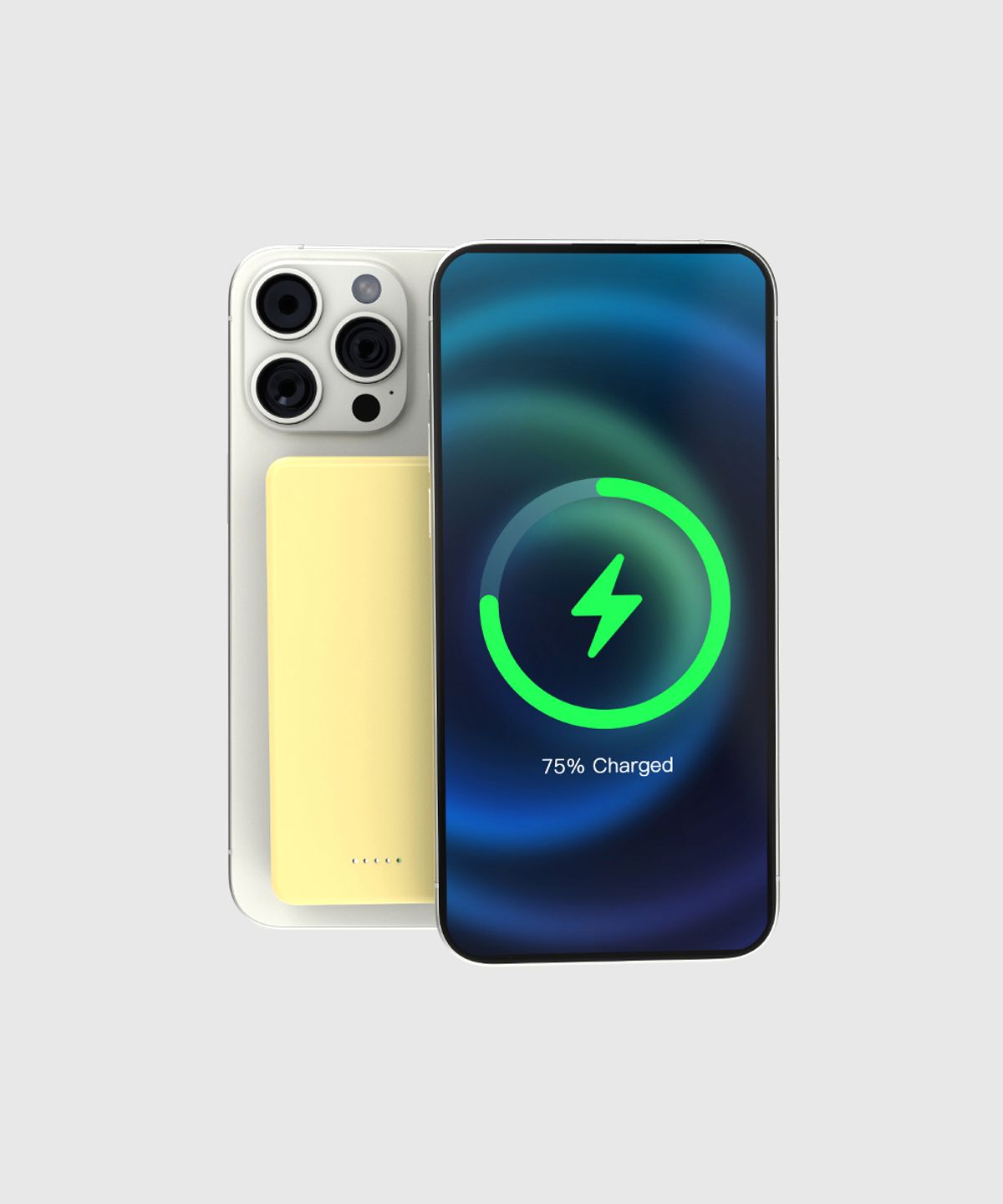 플렙(PLEFF) 맥세이프 미니 보조배터리 5000mAh C타입 휴대용 무선 충전