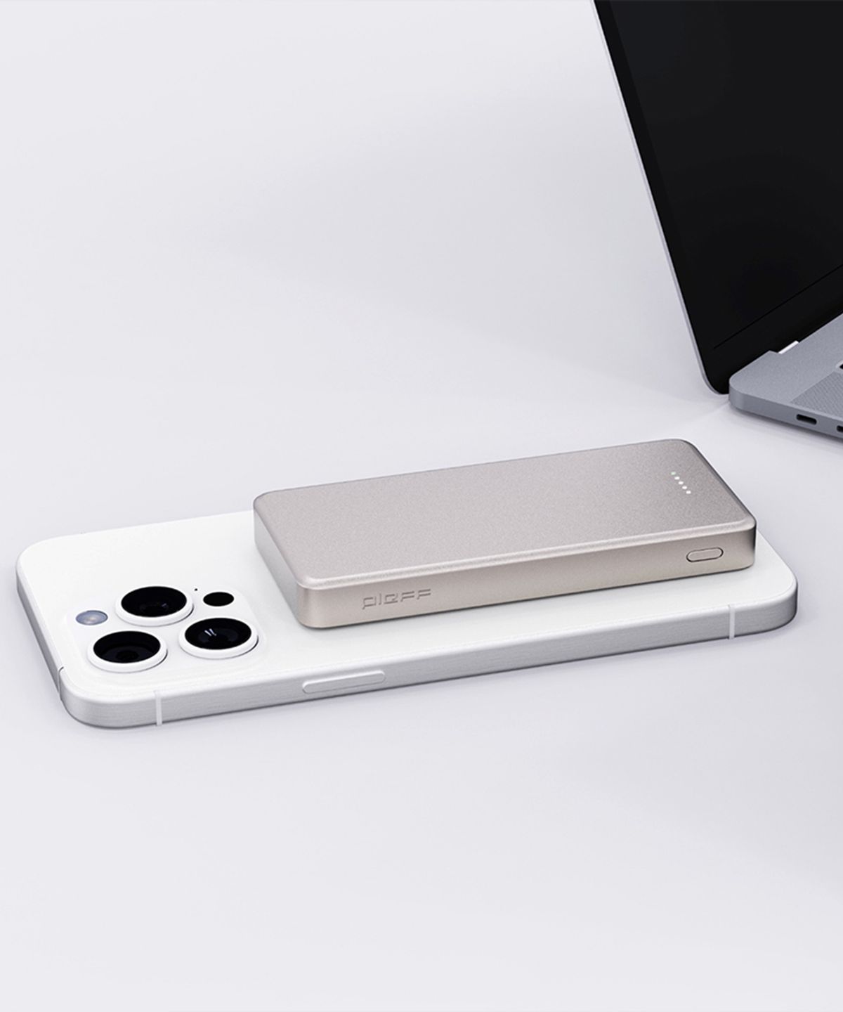 플렙(PLEFF) 맥세이프 미니 보조배터리 5000mAh C타입 휴대용 무선 충전