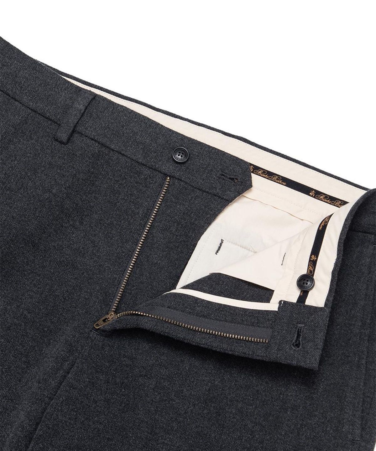 브룩스 브라더스(BROOKS BROTHERS) 23FW 플란넬 스트레치 치노 팬츠 (챠콜) (BBPCMB0024VDW)