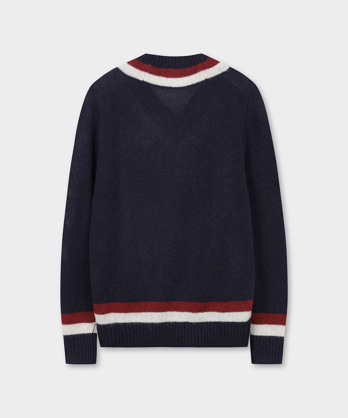 브룩스 브라더스(BROOKS BROTHERS) 테니스 V넥 스웨터 (네이비) (BBWNMF4522QEF)