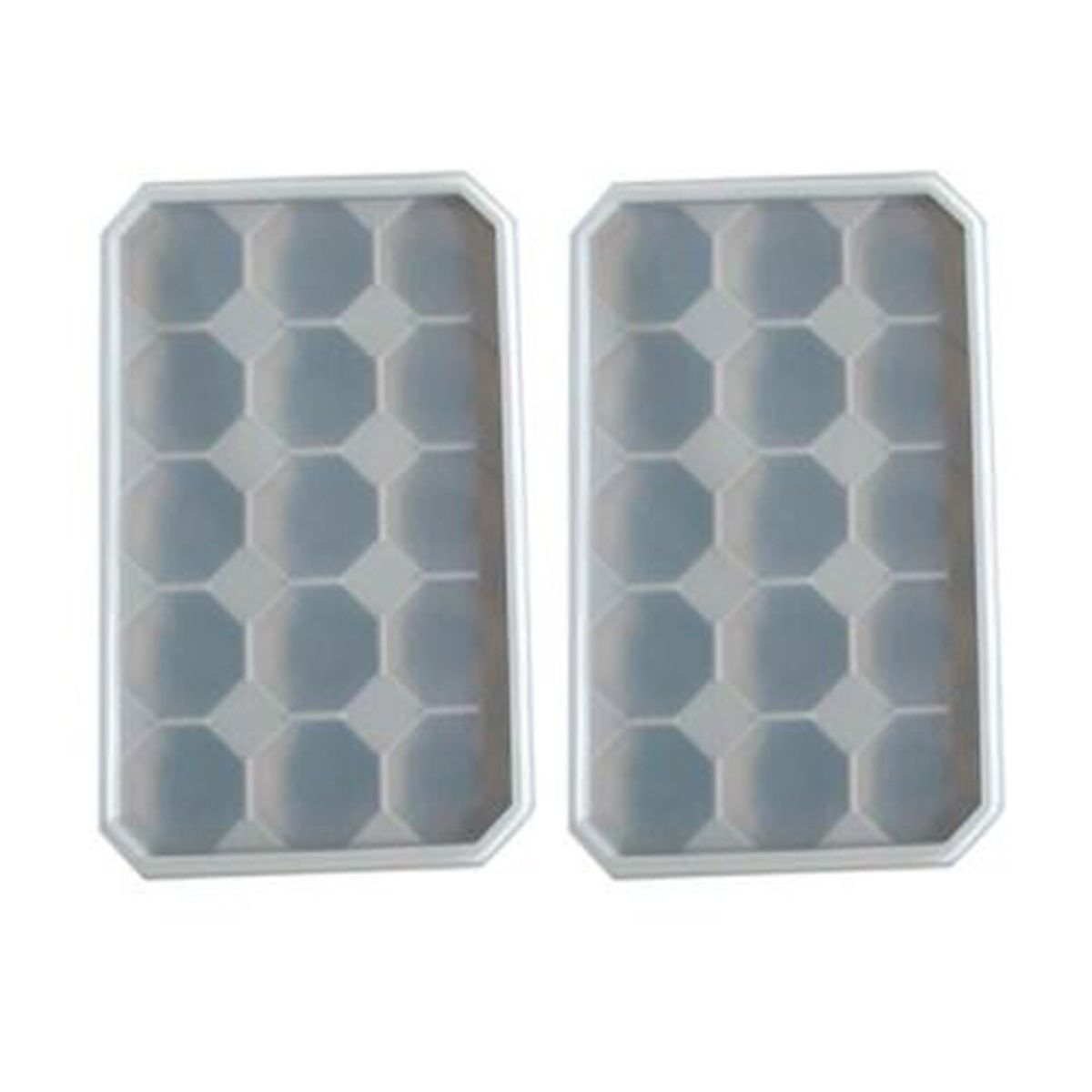 키친구(KITCHENGU) 실리콘 8각얼음 아이스트레이 얼음틀 15구 2P