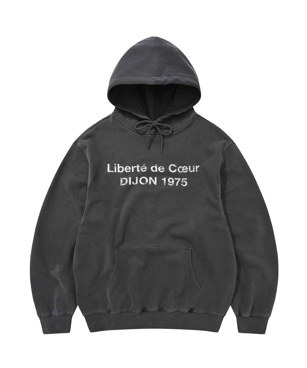 카네이테이(KANEITEI) DIJON WASHED HOODIE (CHARCOAL)