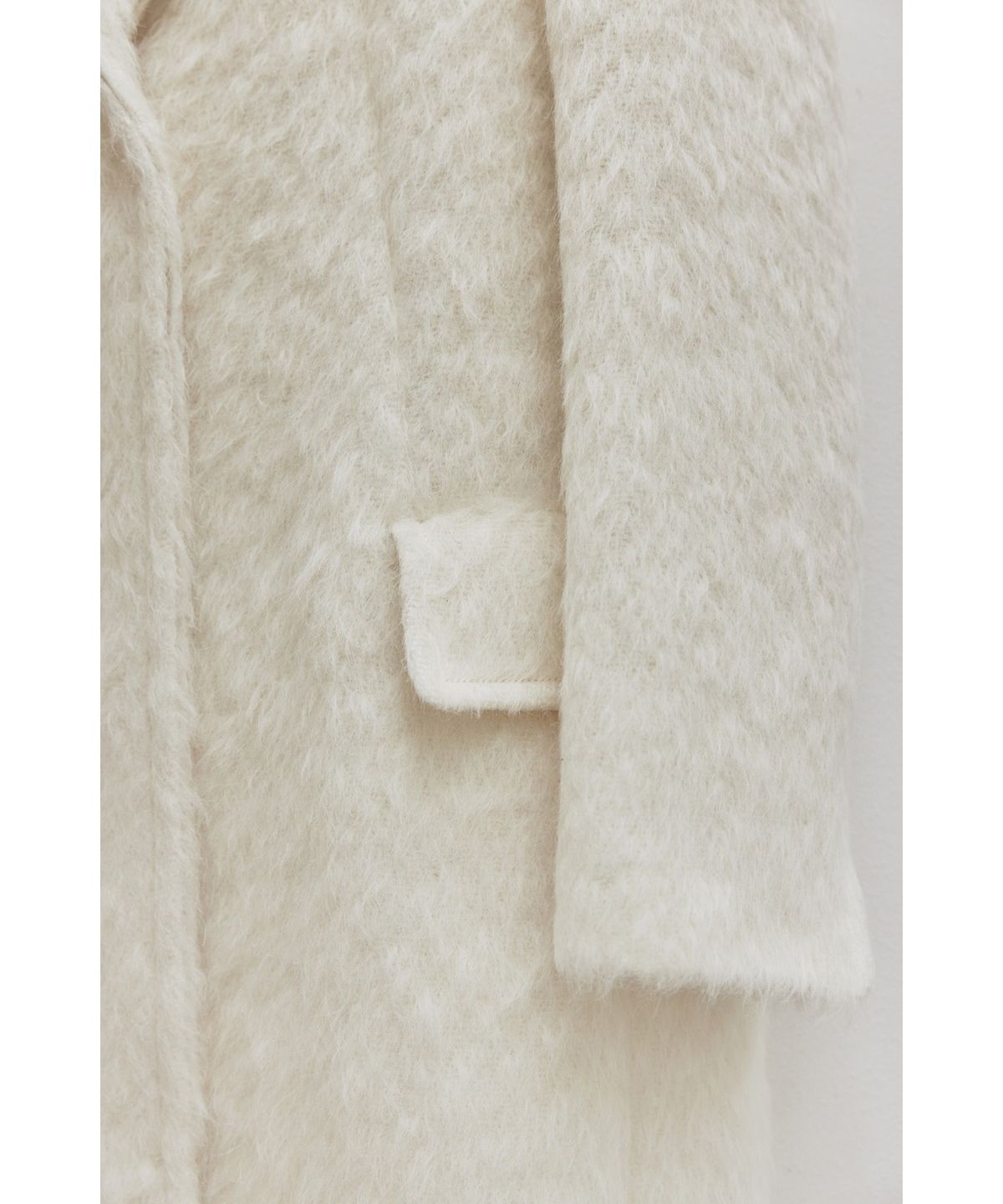 유스(YOUTH) Single Breasted Coat - Ivory