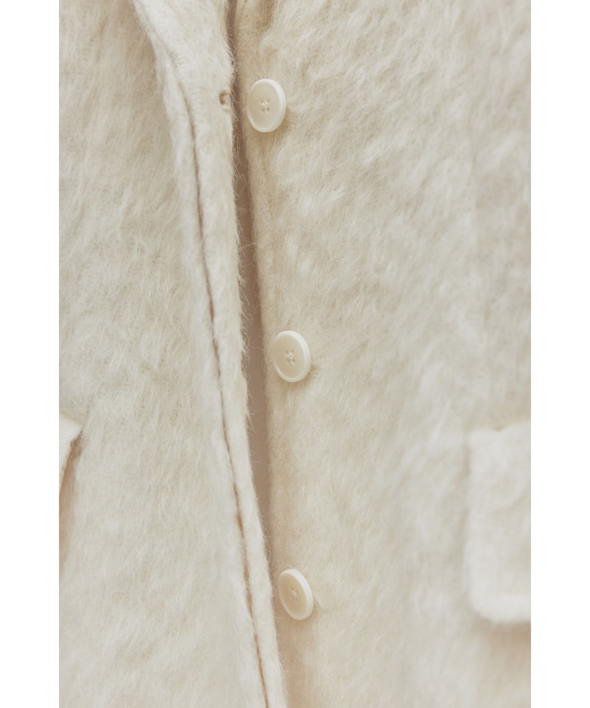 유스(YOUTH) Single Breasted Coat - Ivory