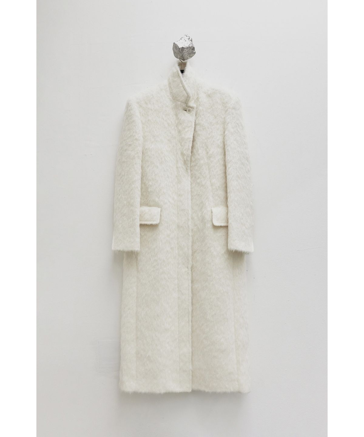 유스(YOUTH) Single Breasted Coat - Ivory
