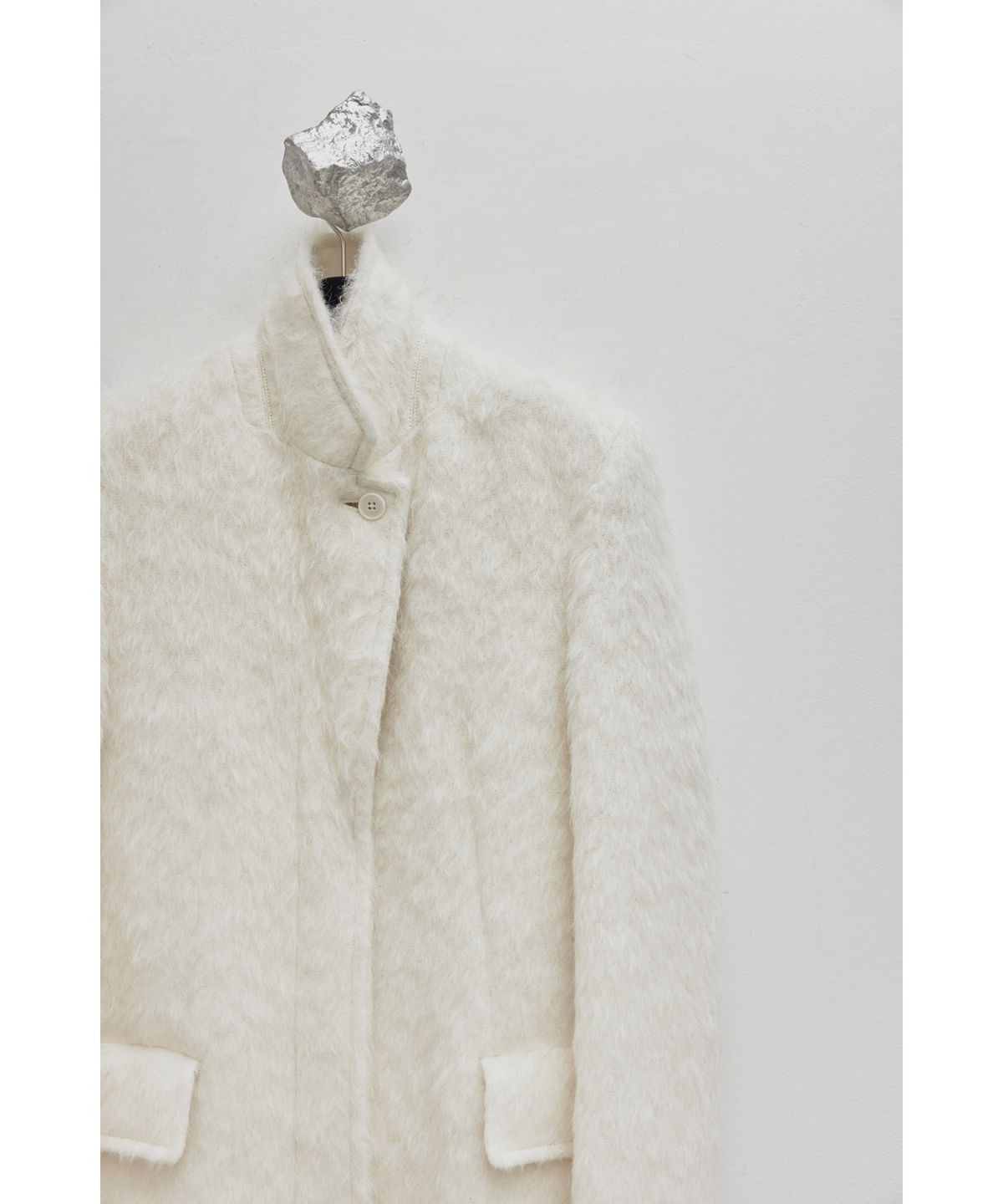 유스(YOUTH) Single Breasted Coat - Ivory