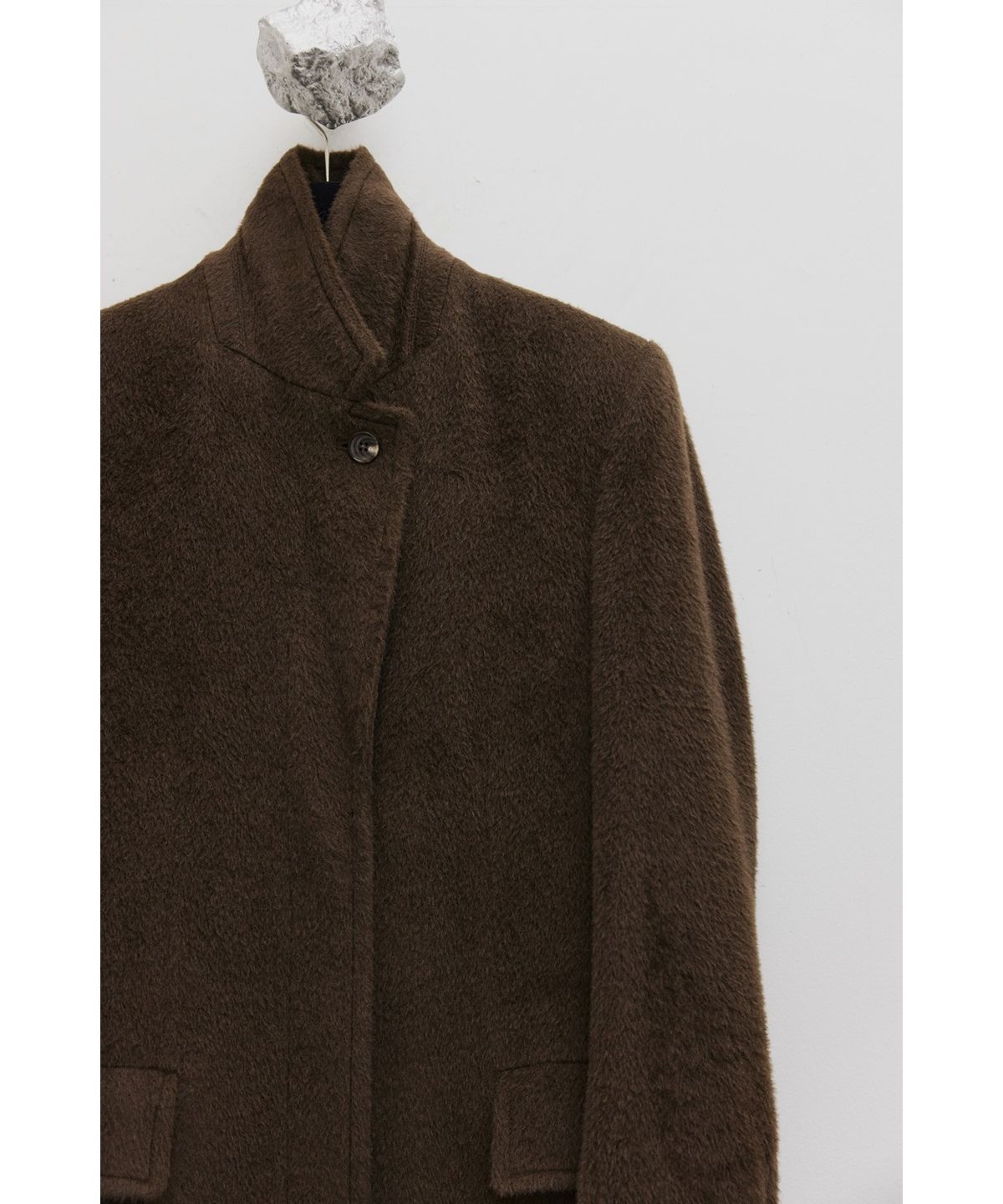 유스(YOUTH) Single Breasted Coat - Dark Brown