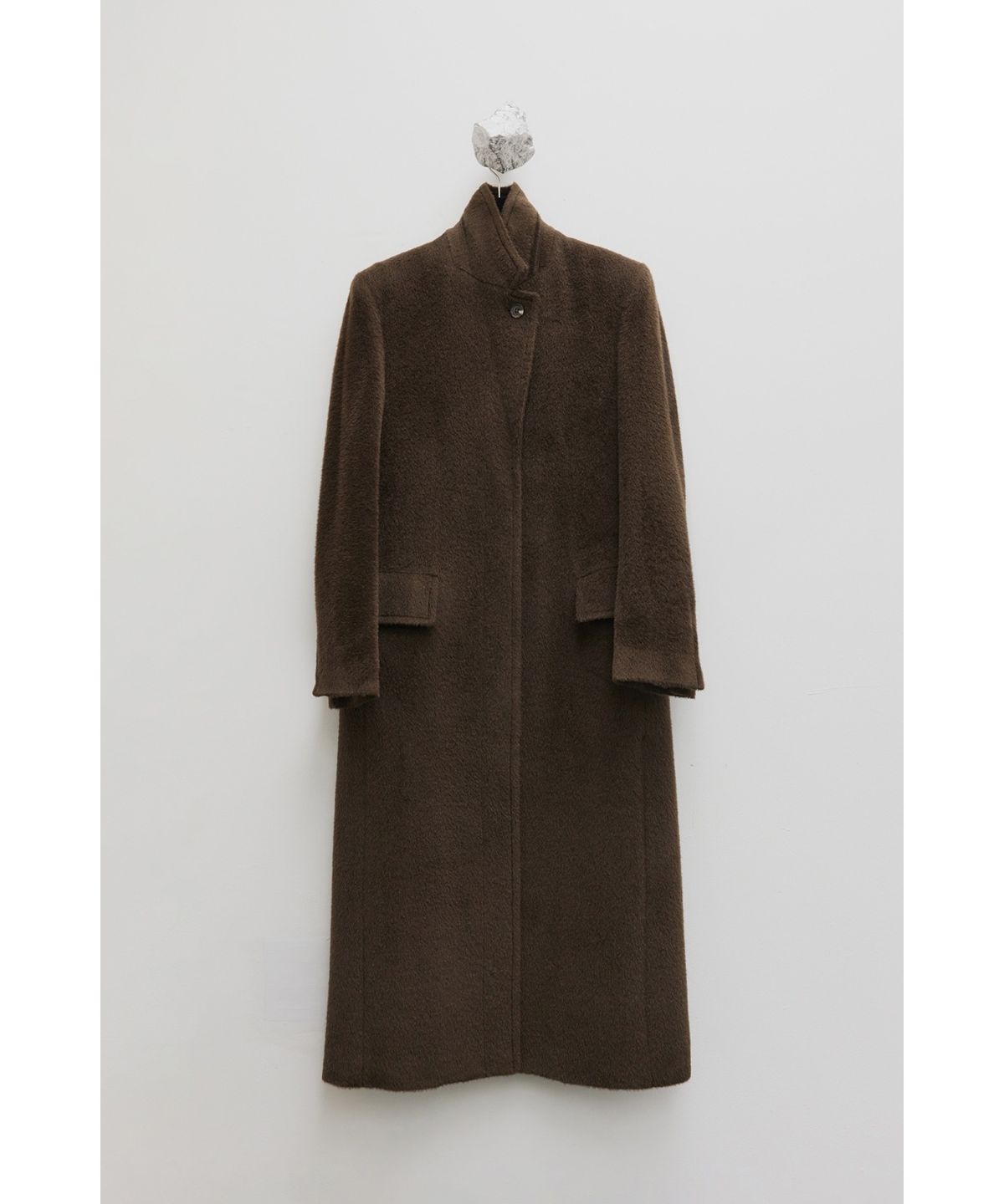 유스(YOUTH) Single Breasted Coat - Dark Brown