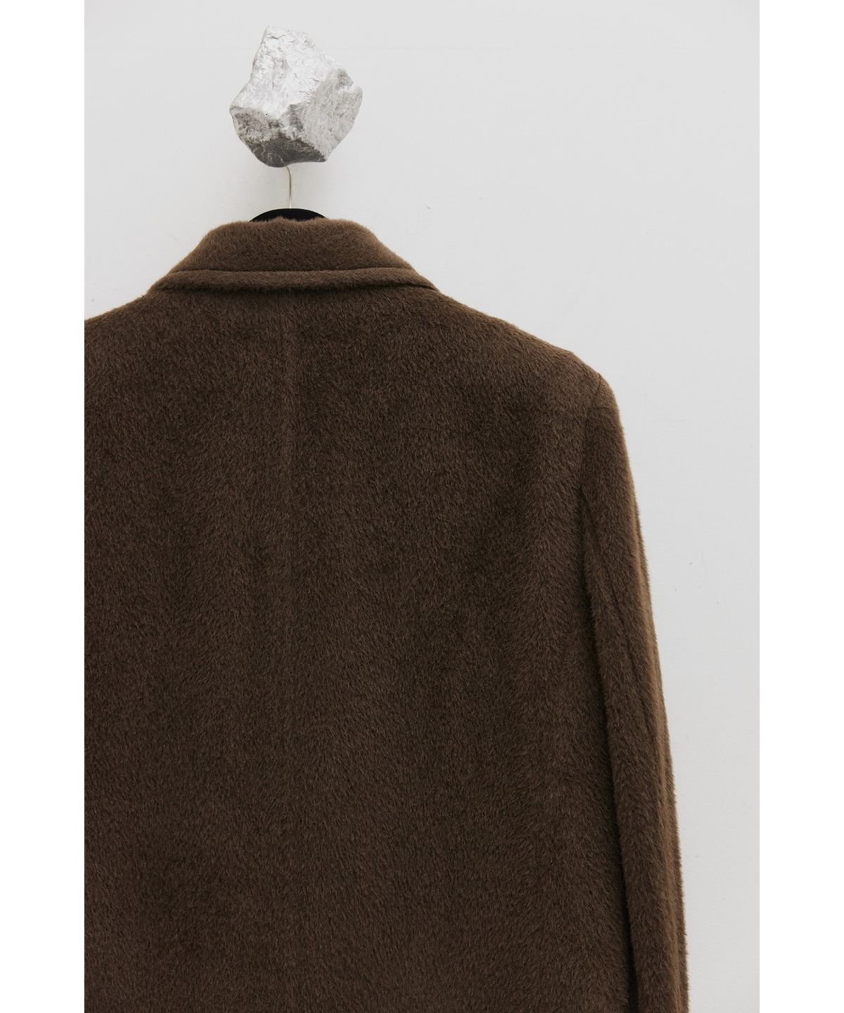 유스(YOUTH) Single Breasted Coat - Dark Brown