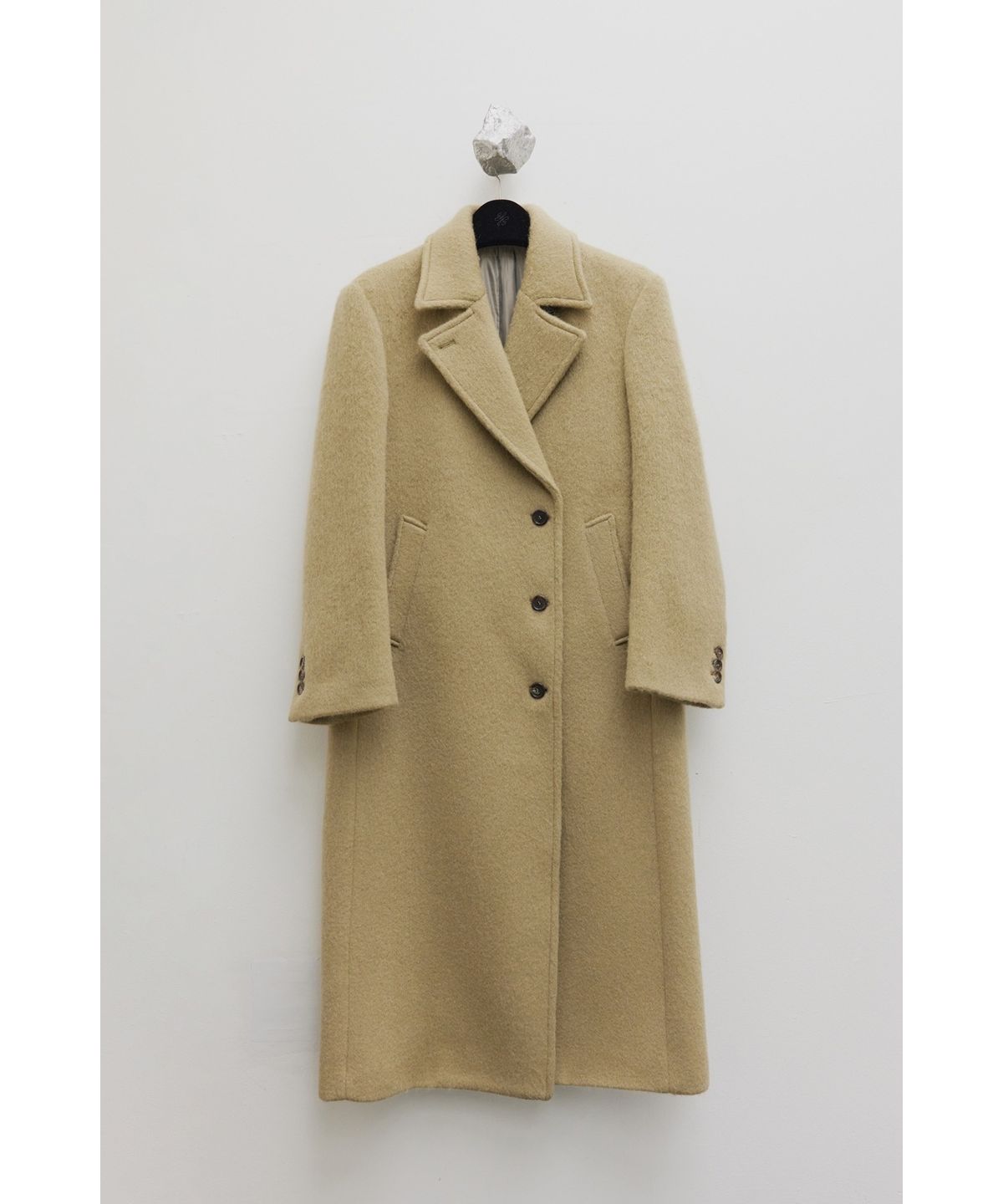 유스(YOUTH) Oversized Double Breasted Coat - Beige