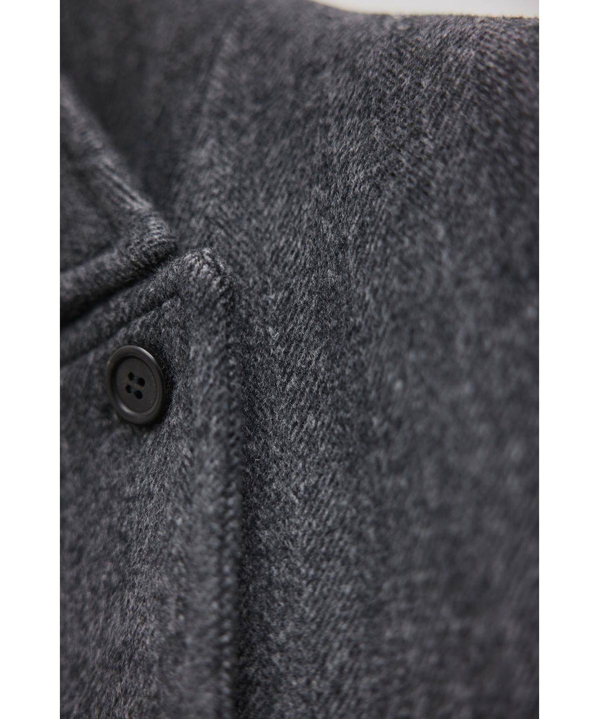 유스(YOUTH) Oversized Double Breasted Coat - Charcoal Grey