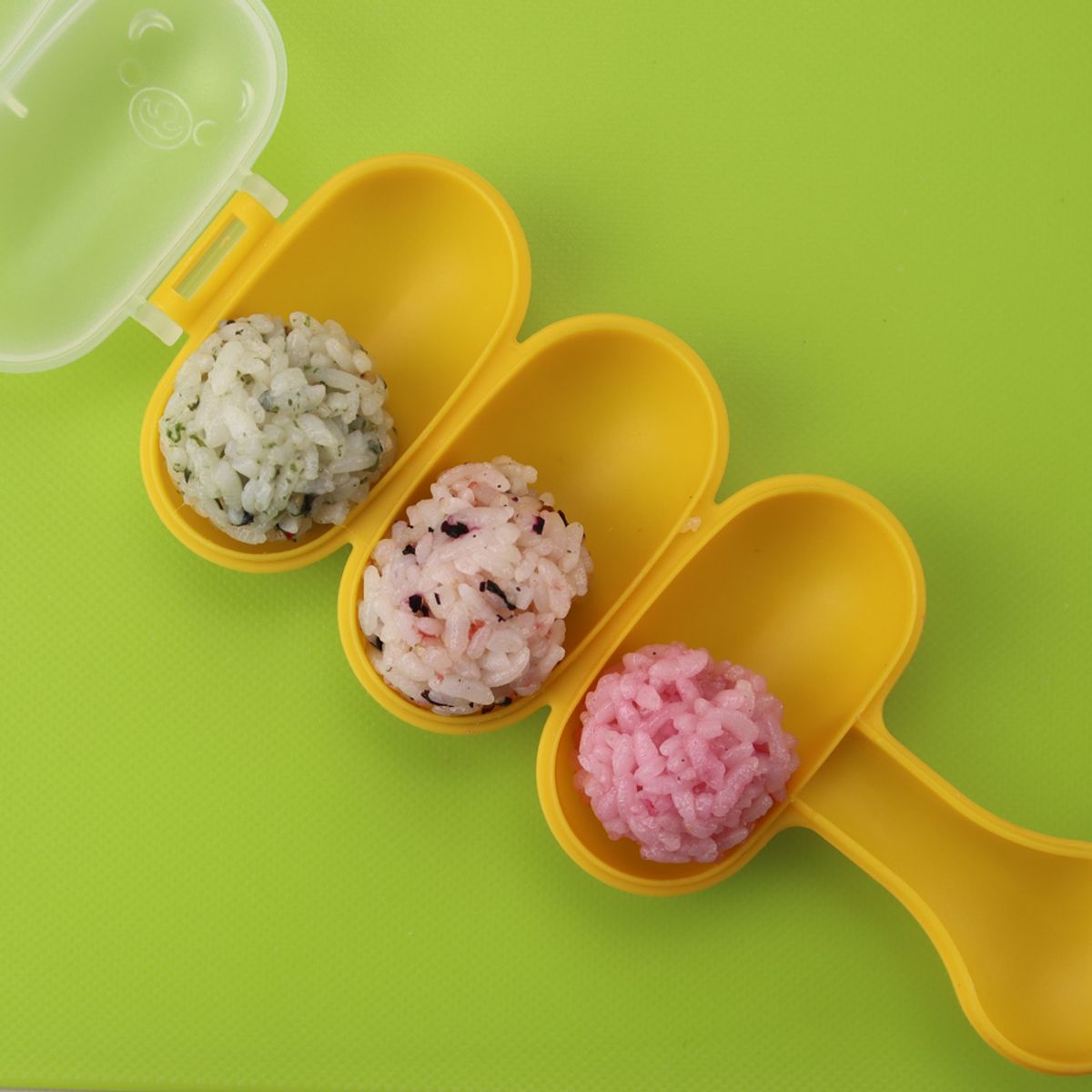 키친구(KITCHENGU) 흔들이 주먹밥틀 도시락 미니 김펀칭기 세트