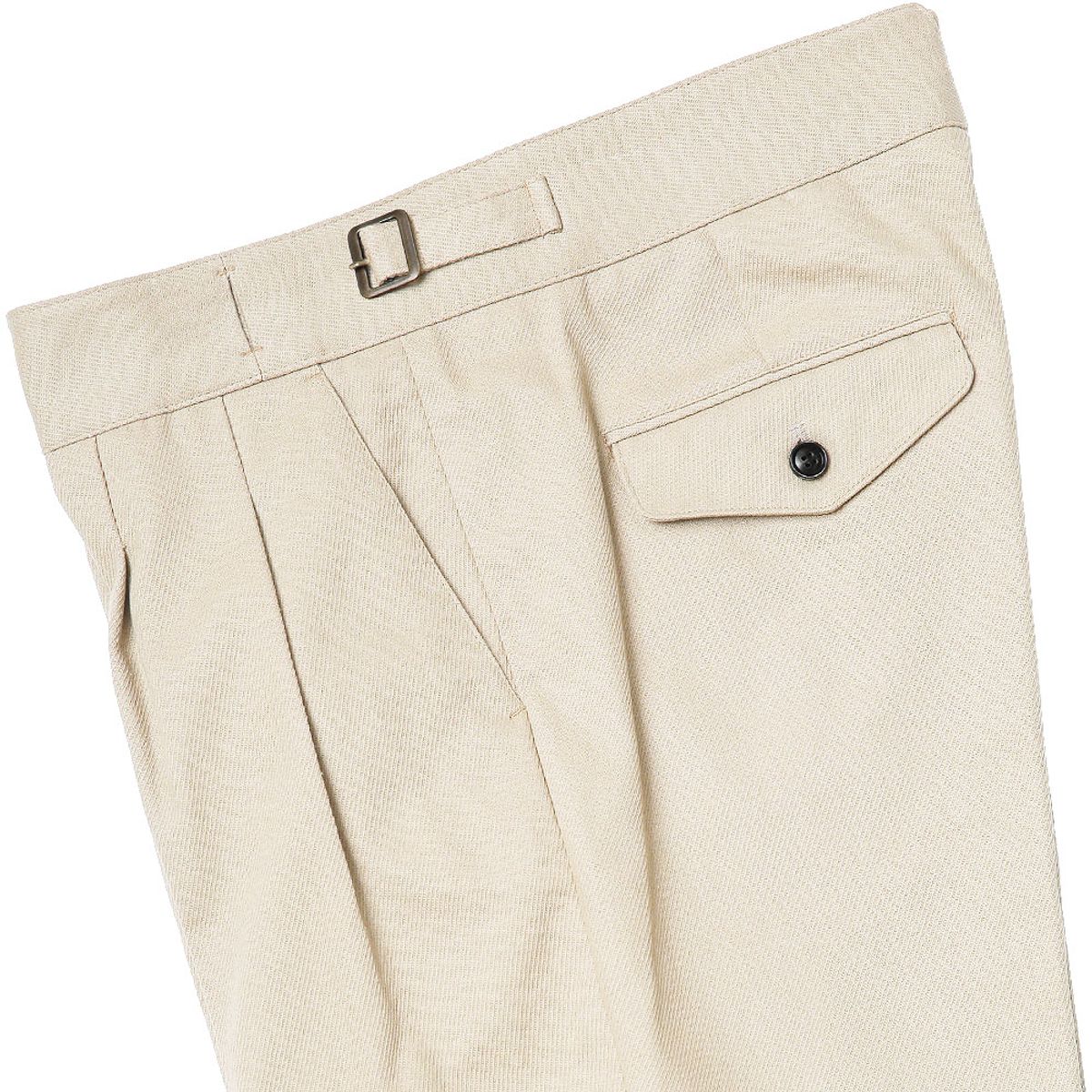솔티(SORTIE) Cotton Gurkha Trousers (Ivory)
