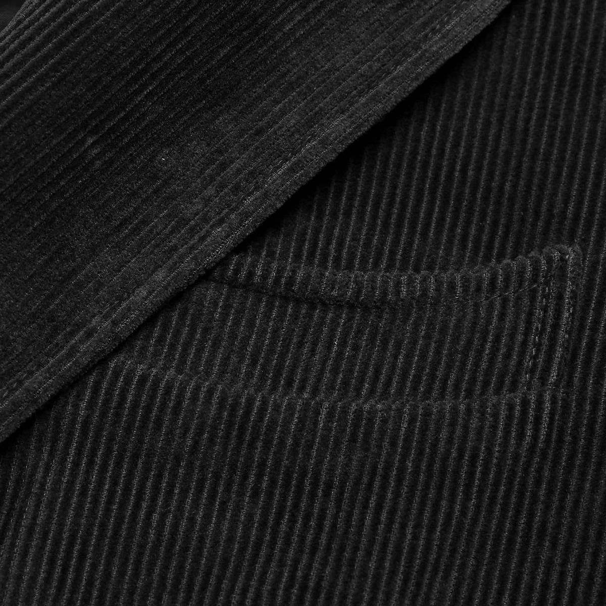솔티(SORTIE) 6B Corduroy Washed Double Jacket (Black)