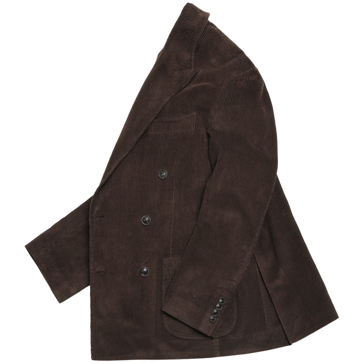 솔티(SORTIE) 6B Corduroy Washed Double Jacket (Brown)