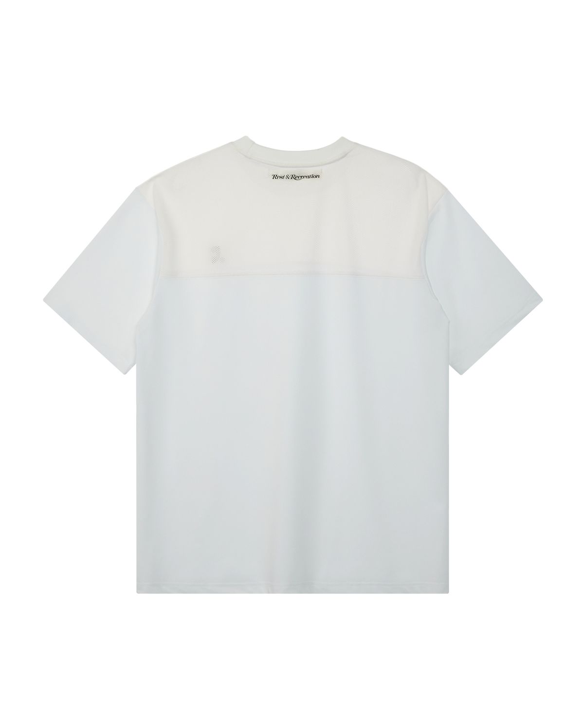 레스트앤레크레이션(REST&RECREATION) MESH CREWNECK T-SHIRT - WHITE